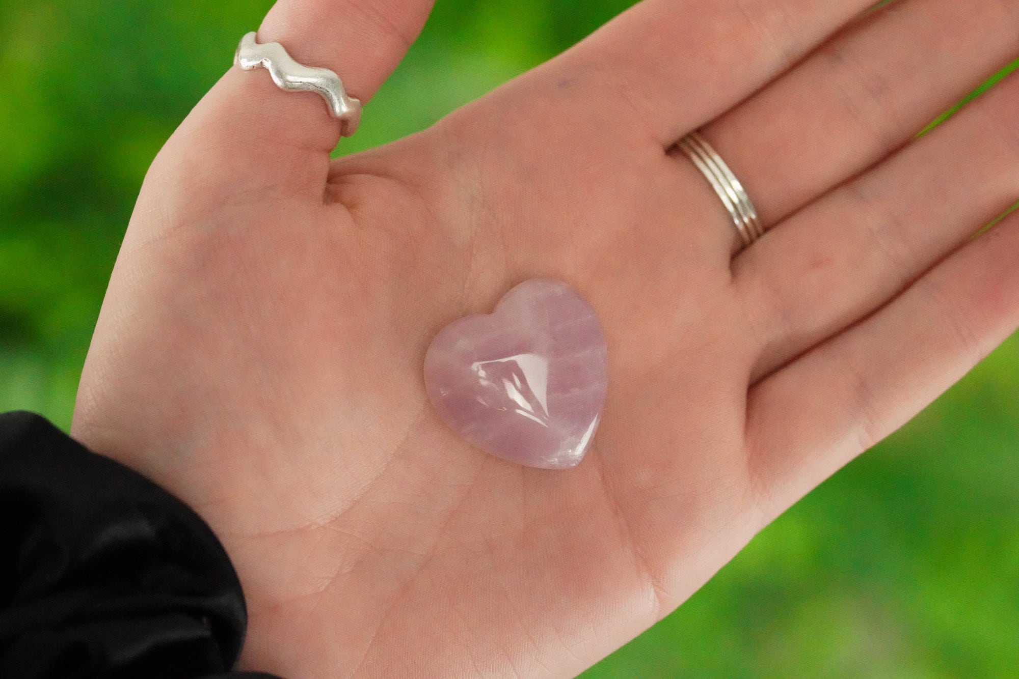 Small Rose Quartz Crystal Heart