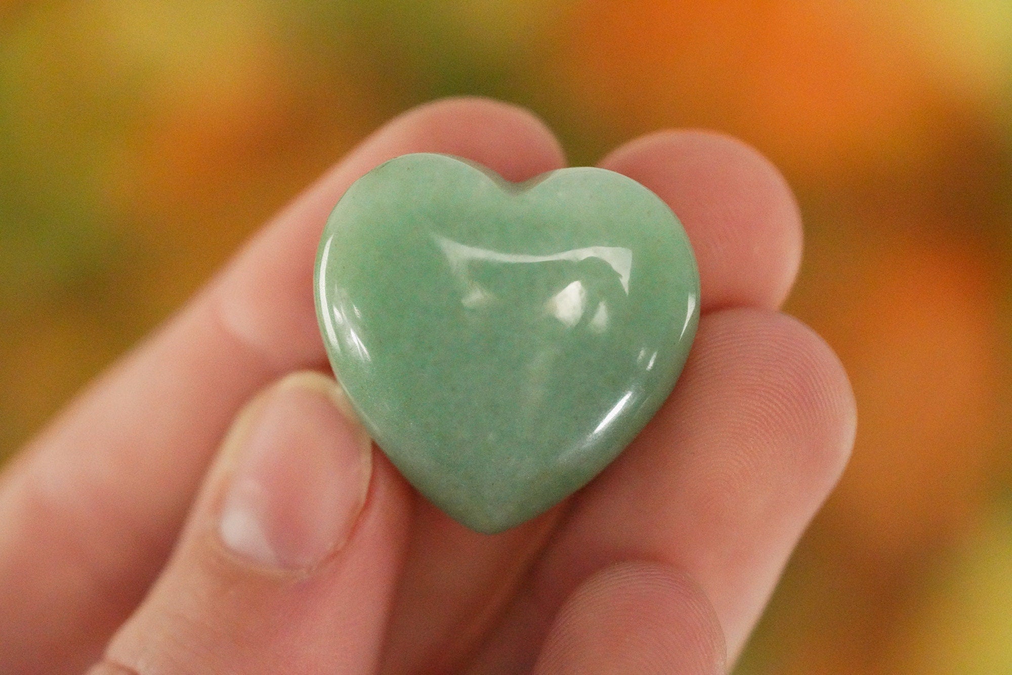 Small Green Aventurine Crystal Heart