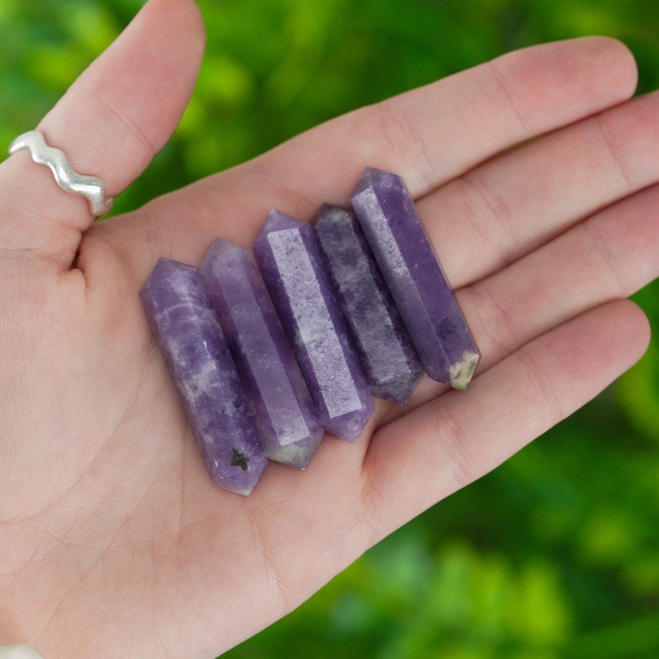 Lepidolite Double Terminated Crystals