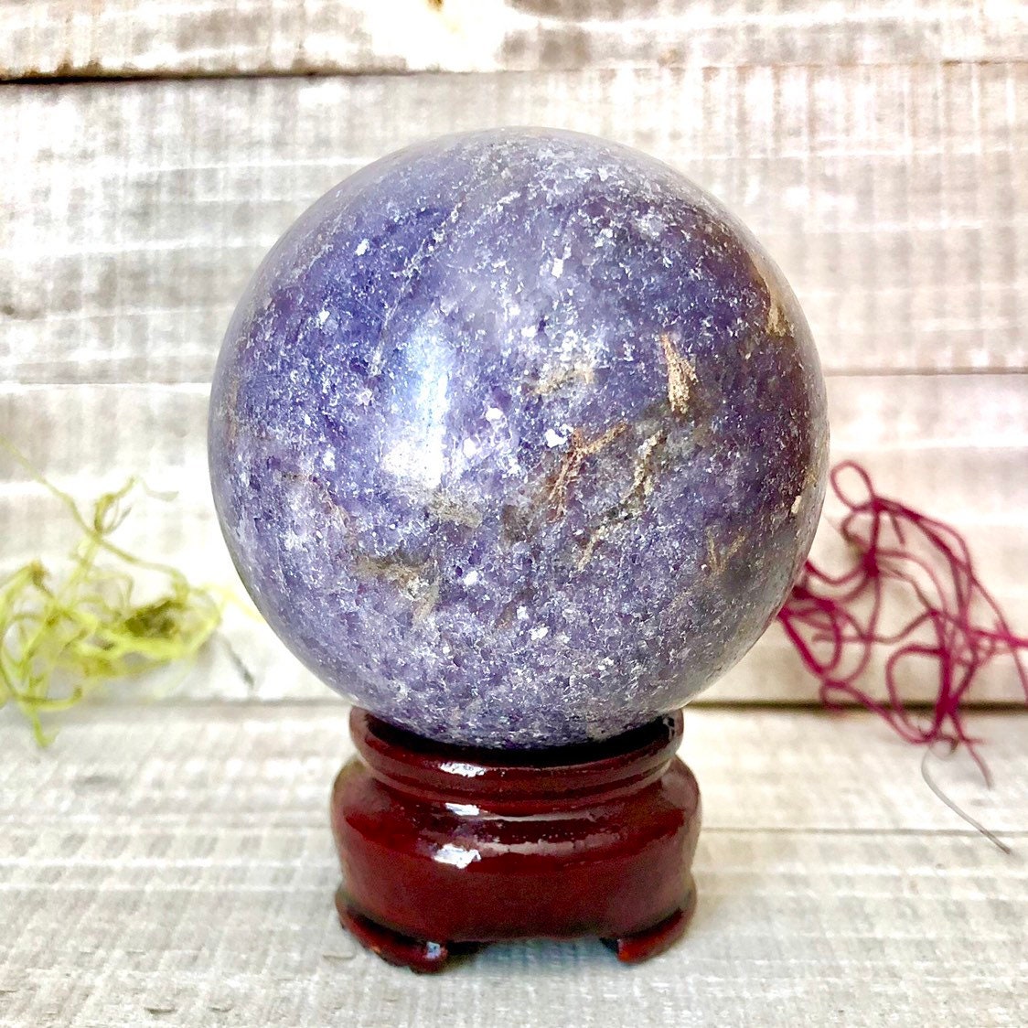 Lepidolite Mica Crystal Ball 60mm