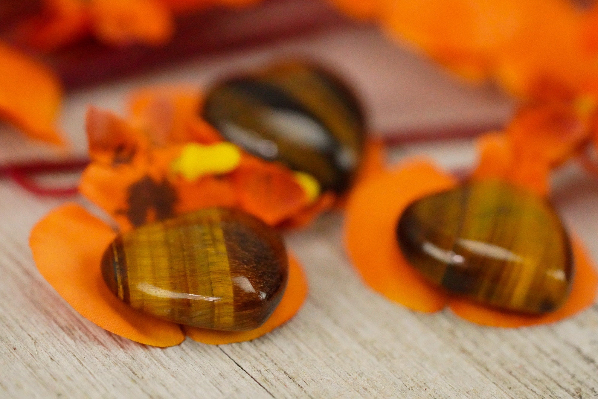 Small Tigers Eye Crystal Heart