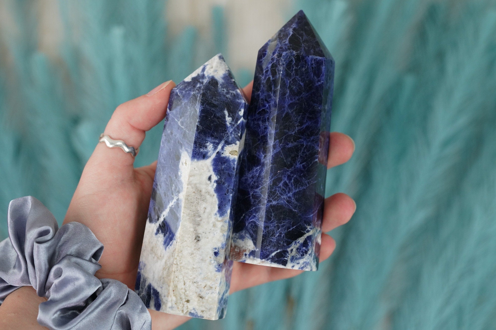 Large Sodalite Crystal Tower