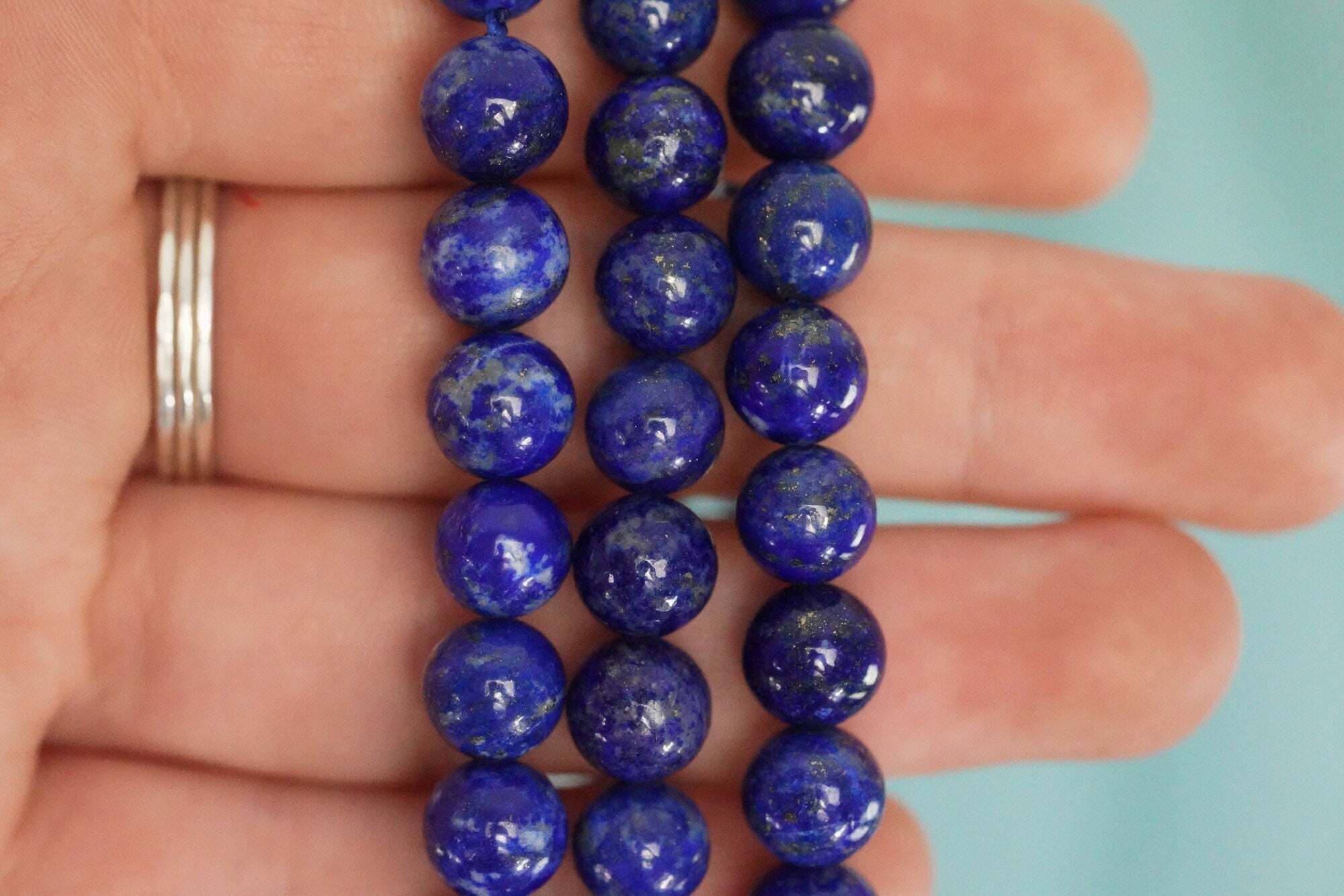 Lapis Lazuli 8mm beads Stone Crystal Bracelet