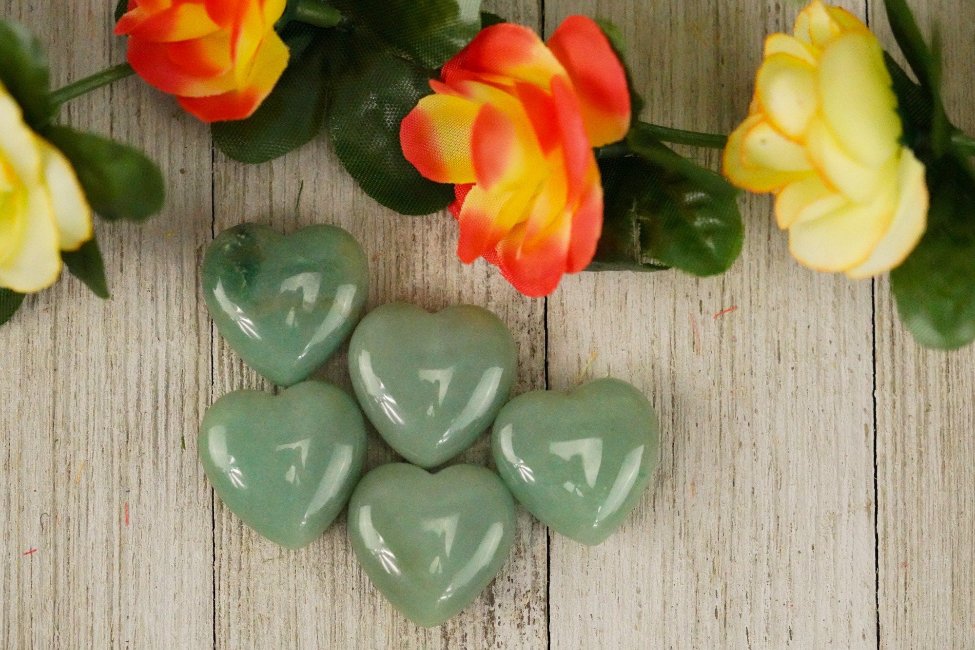 Small Green Aventurine Crystal Heart