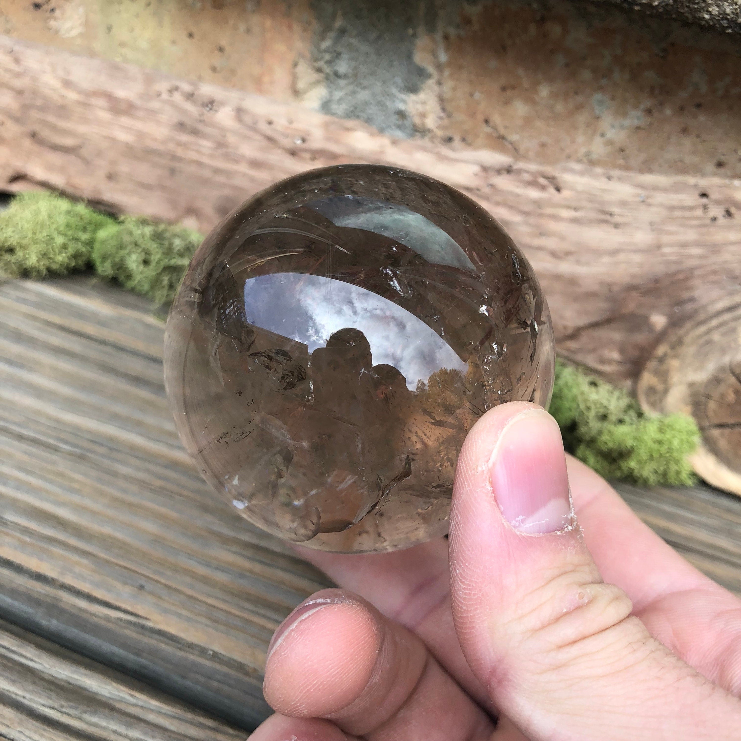 Smoky Quartz Crystal Ball 60mm