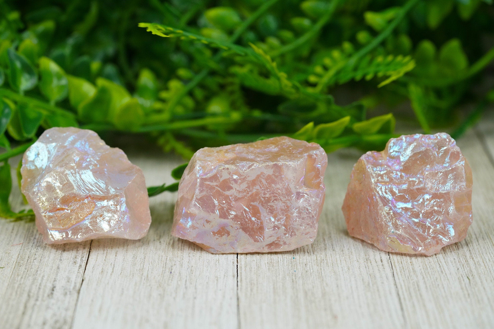 Rough Rose Aura Quartz (Pink Angel Aura Quartz Crystal)