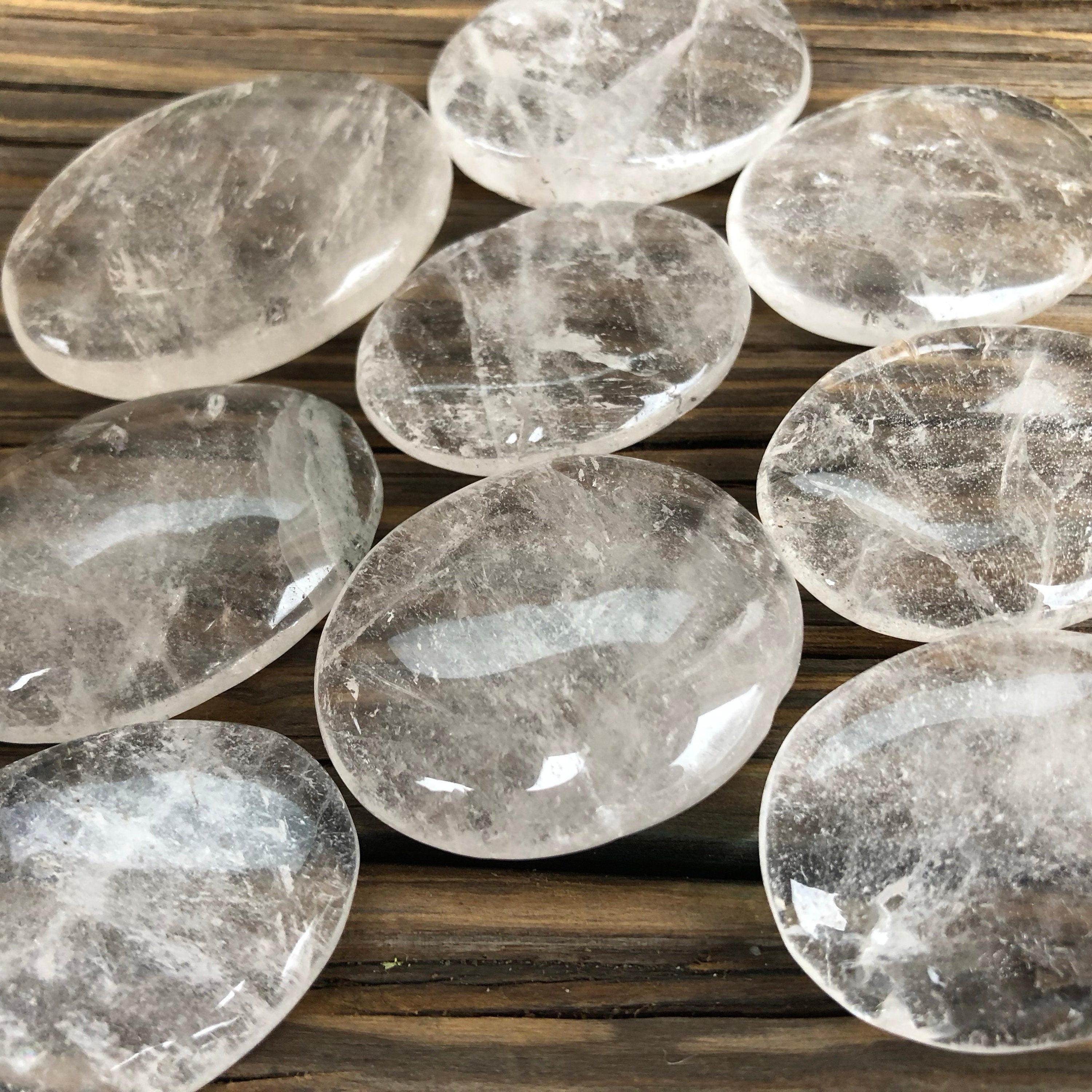 Clear Quartz Worry Stone