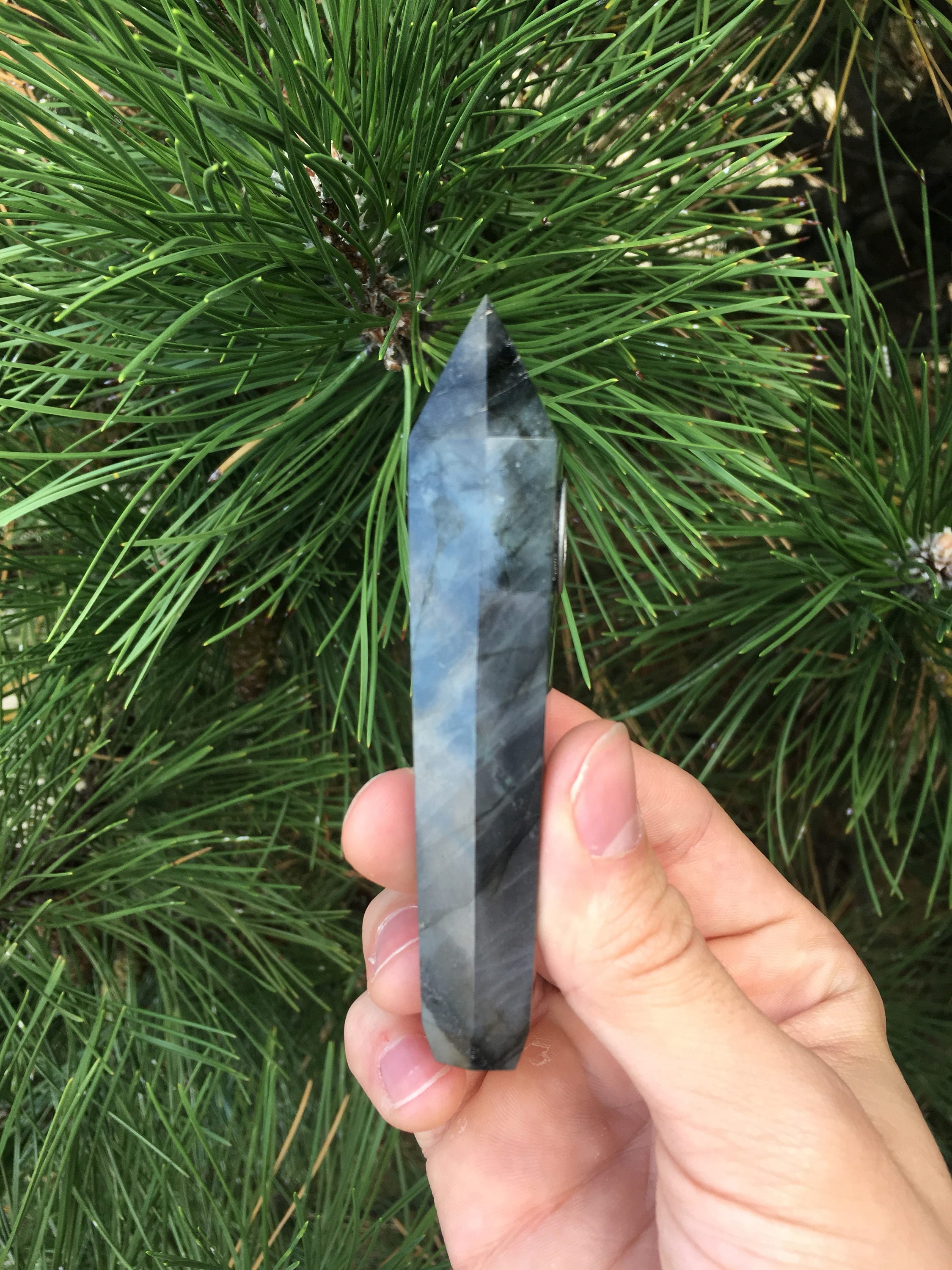 Labradorite Crystal Pipe