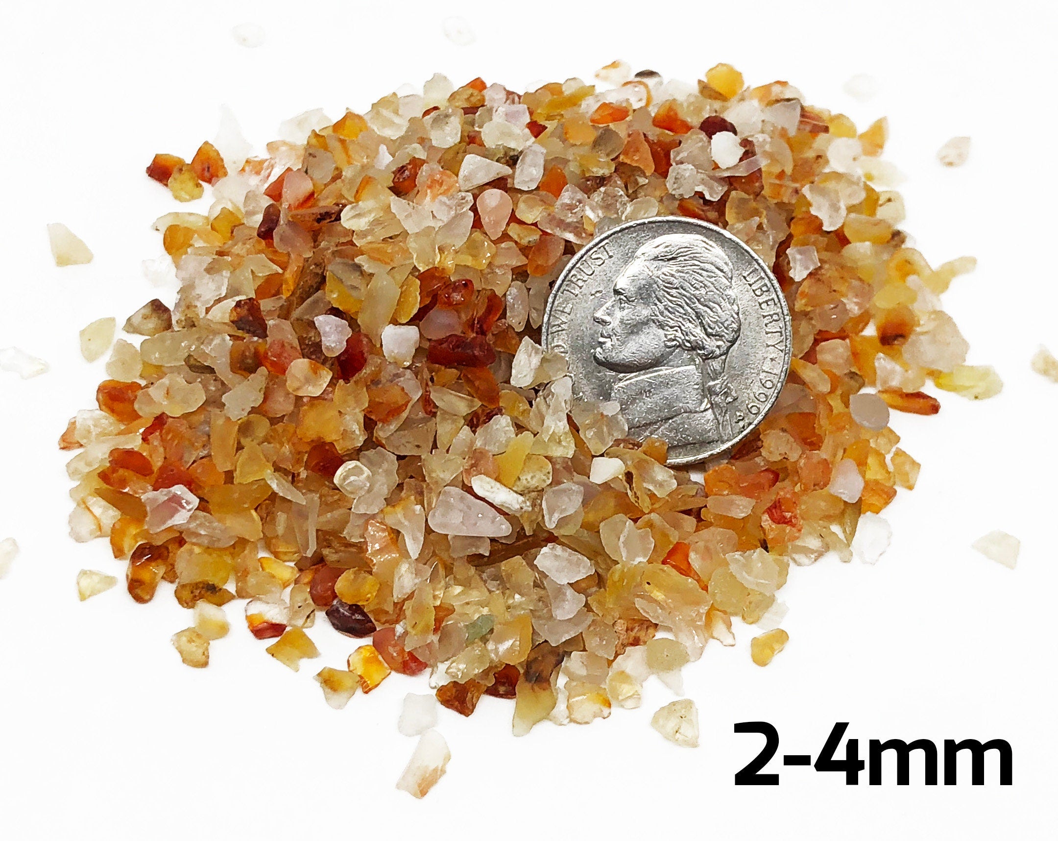 Crushed Carnelian, All SIZES, Perfect for Orgone