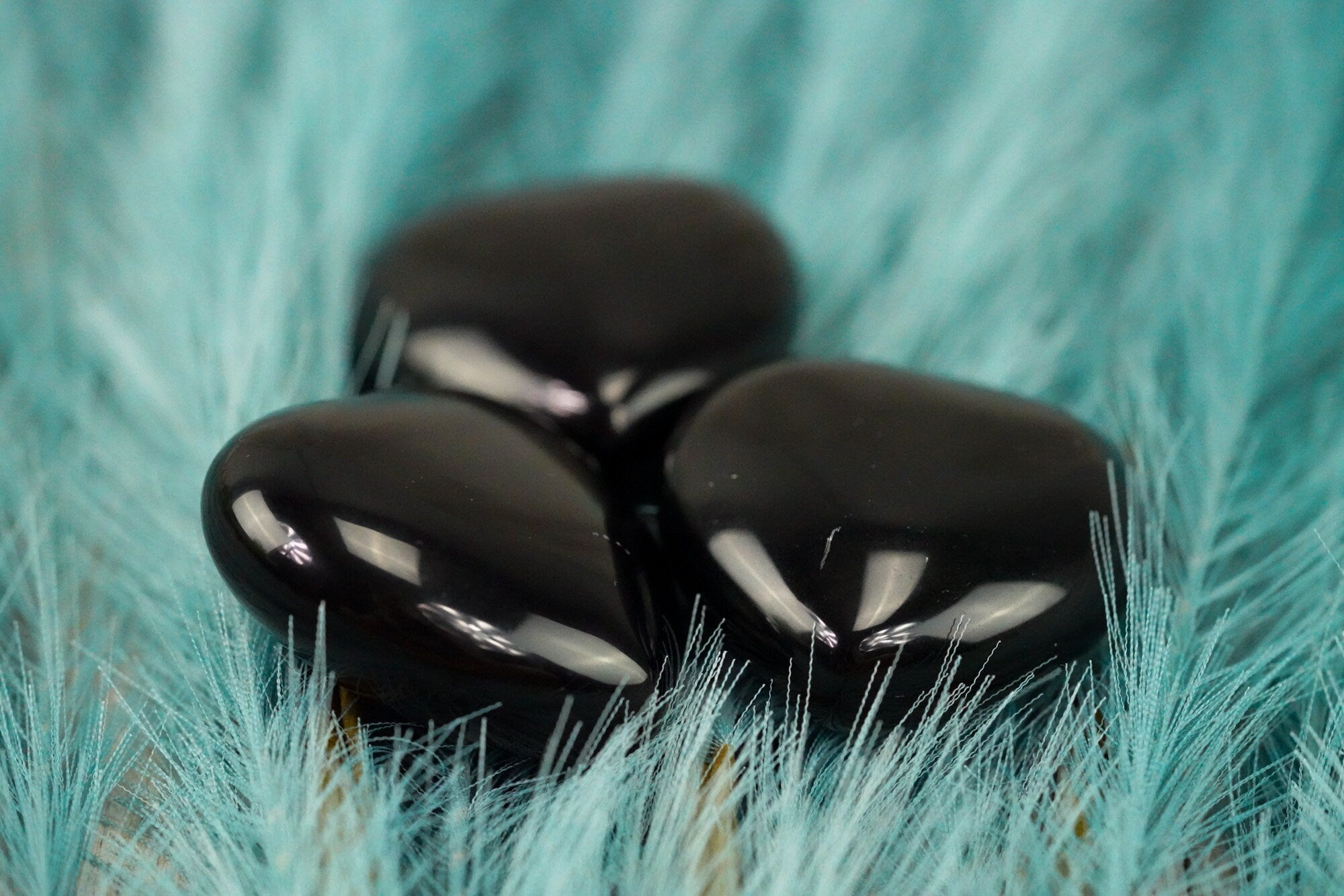 Large Obsidian Crystal Heart