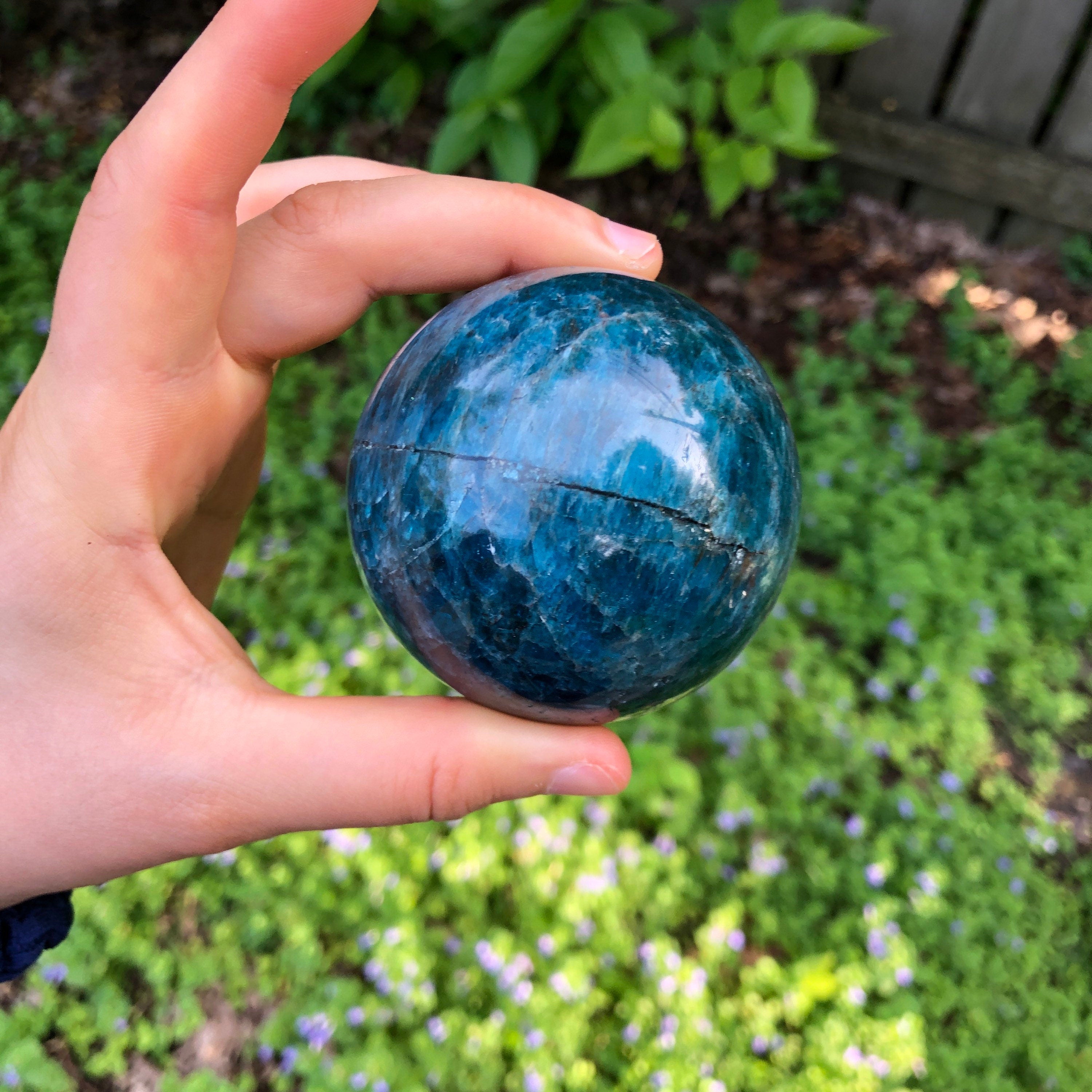 Apatite Stone Crystal Ball 60mm