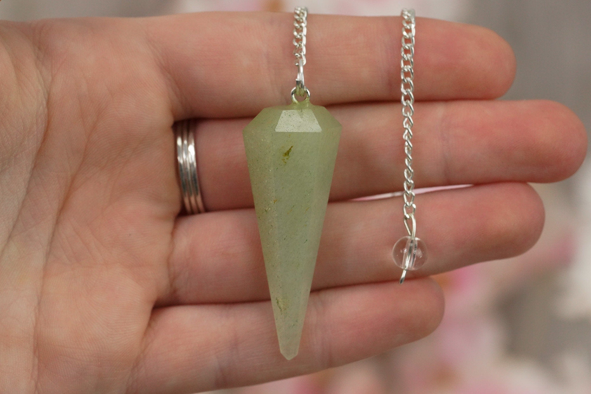 Green Aventurine Crystal Pendulum