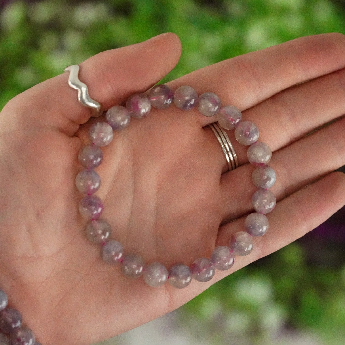 Pink Tourmaline 8mm beads Stone Crystal Bracelet