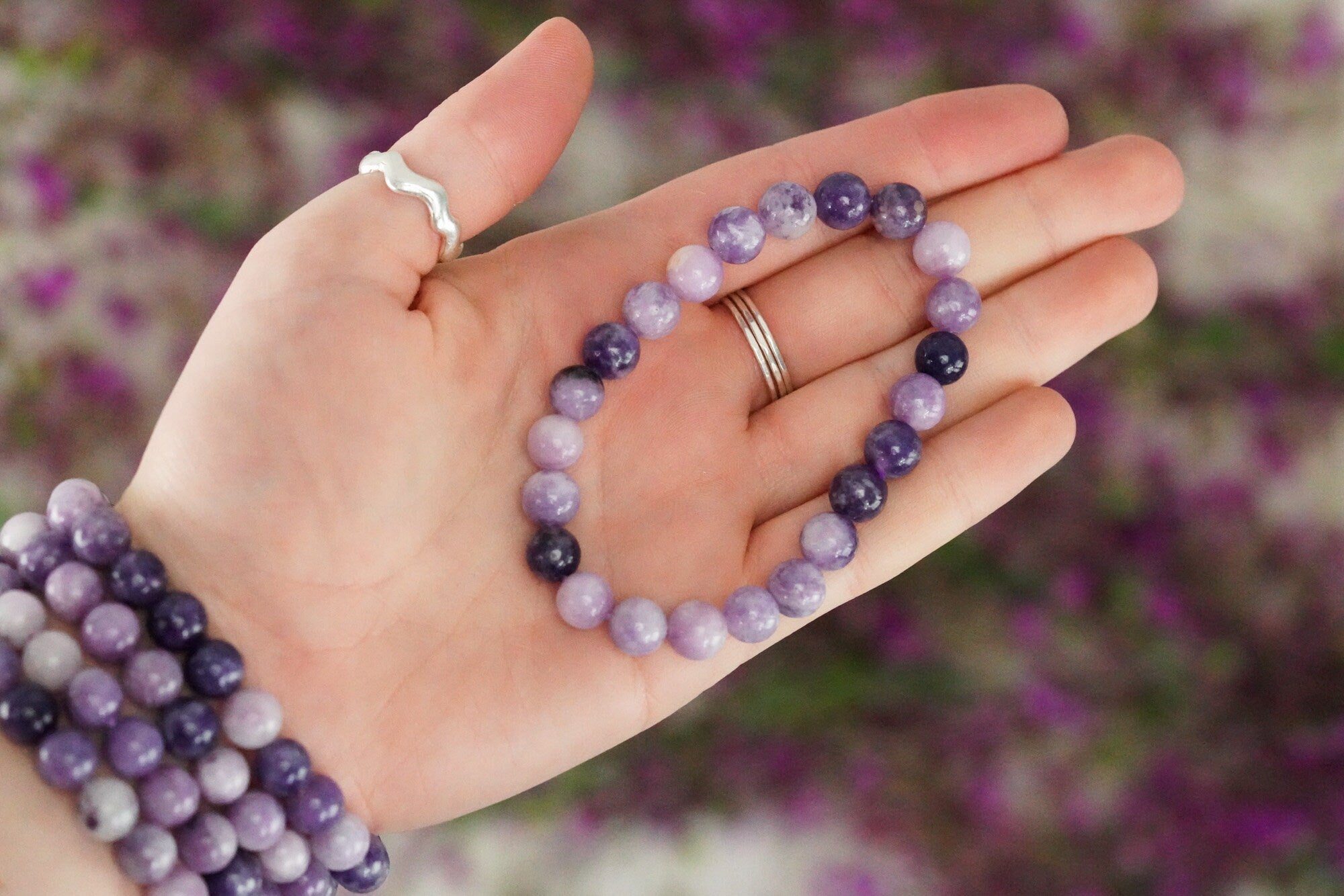 Sugilite Crystal Bracelet 8mm Stone Beads