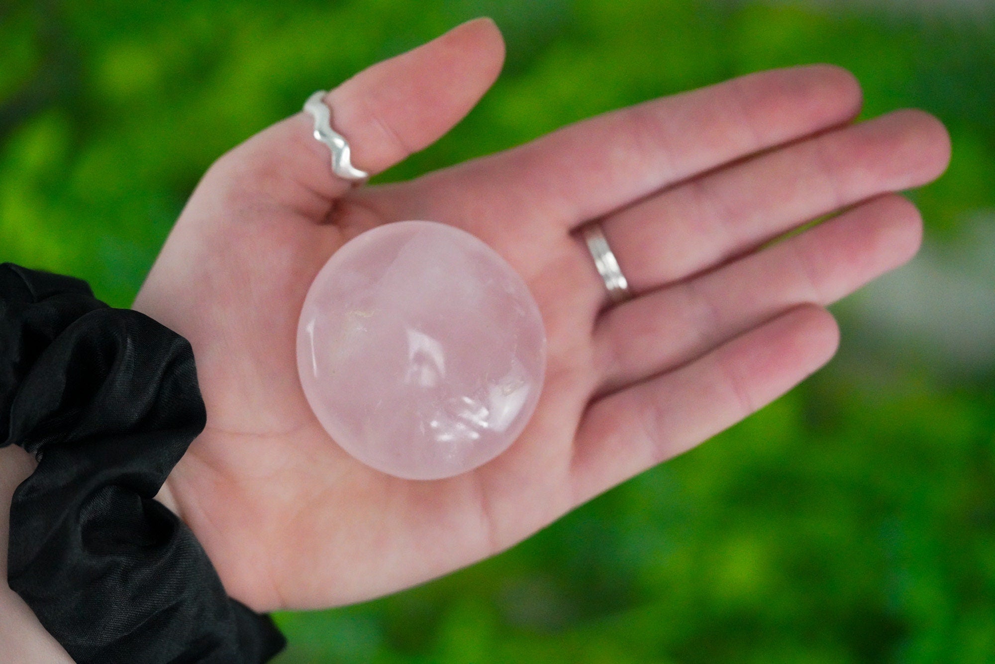 Rose Quartz Palm Stone