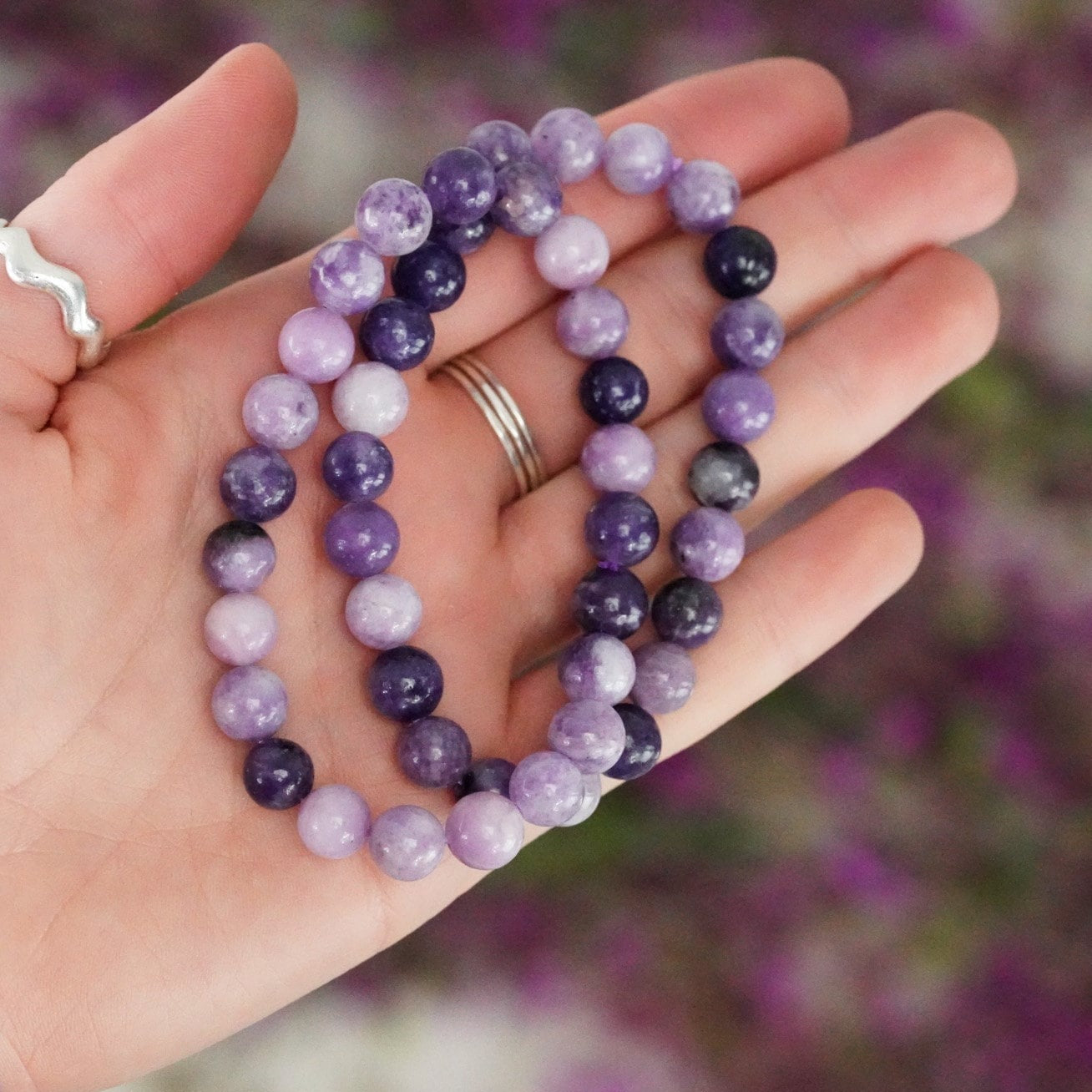 Sugilite Crystal Bracelet 8mm Stone Beads