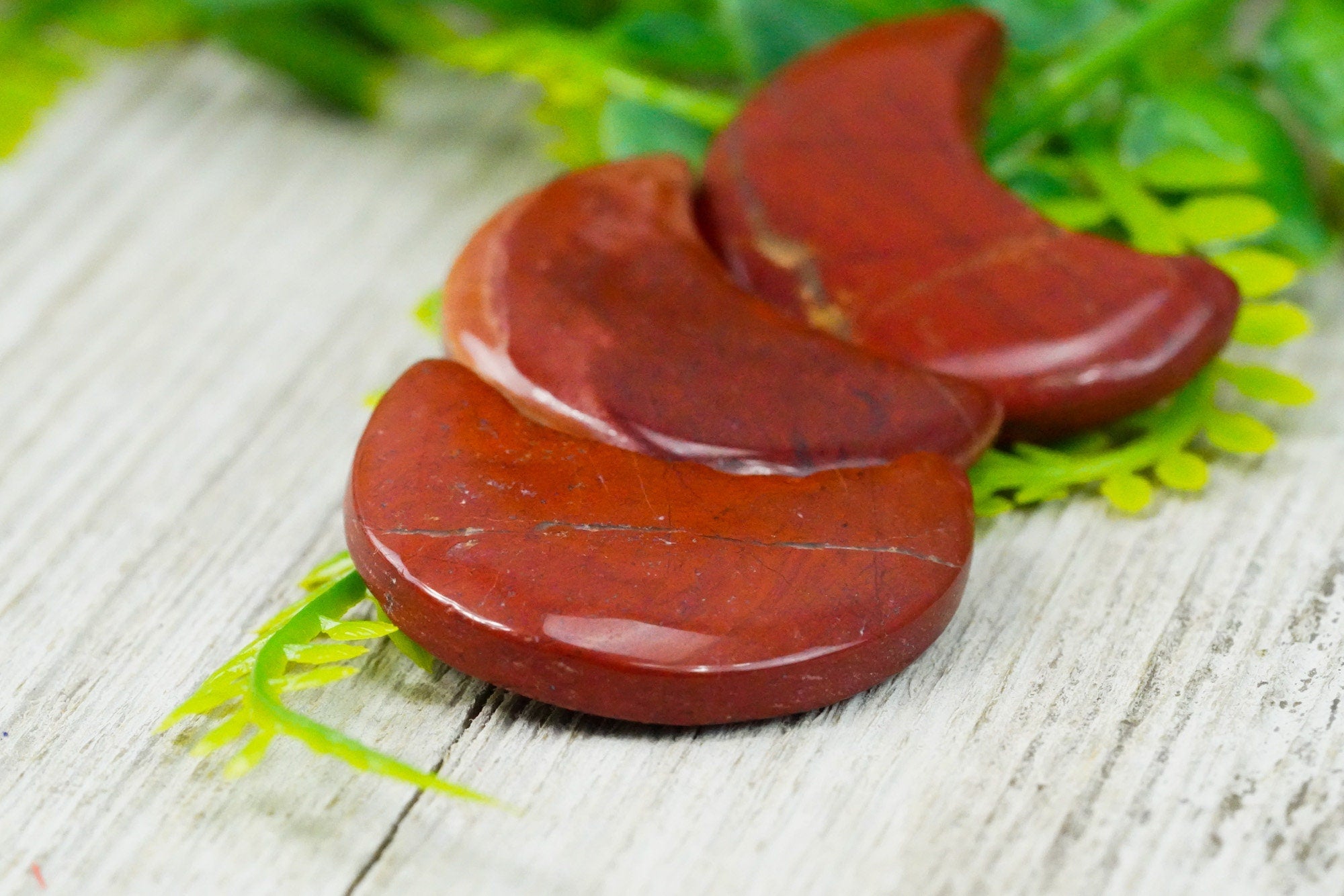 Red Jasper Crystal Crescent Moon