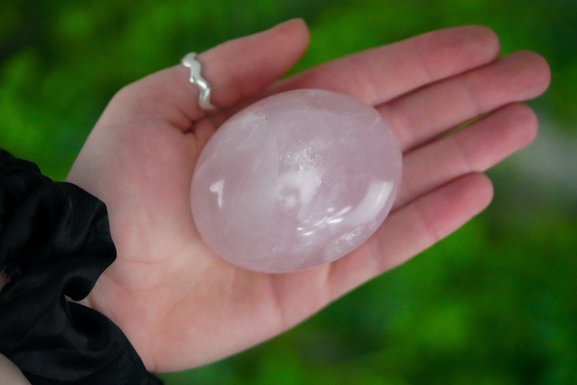 Rose Quartz Palm Stone