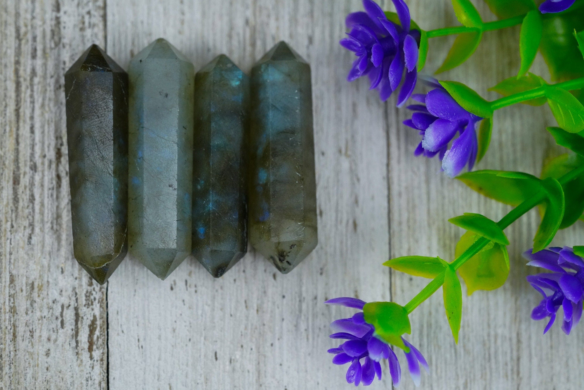 Labradorite Double Terminated Crystals