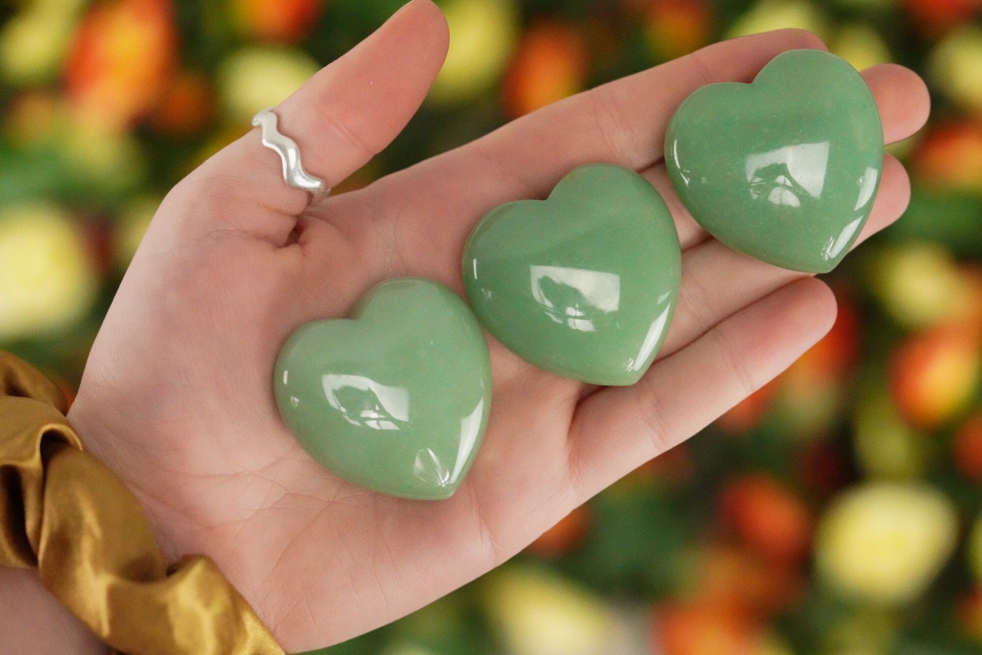 Large Green Aventurine Crystal Heart