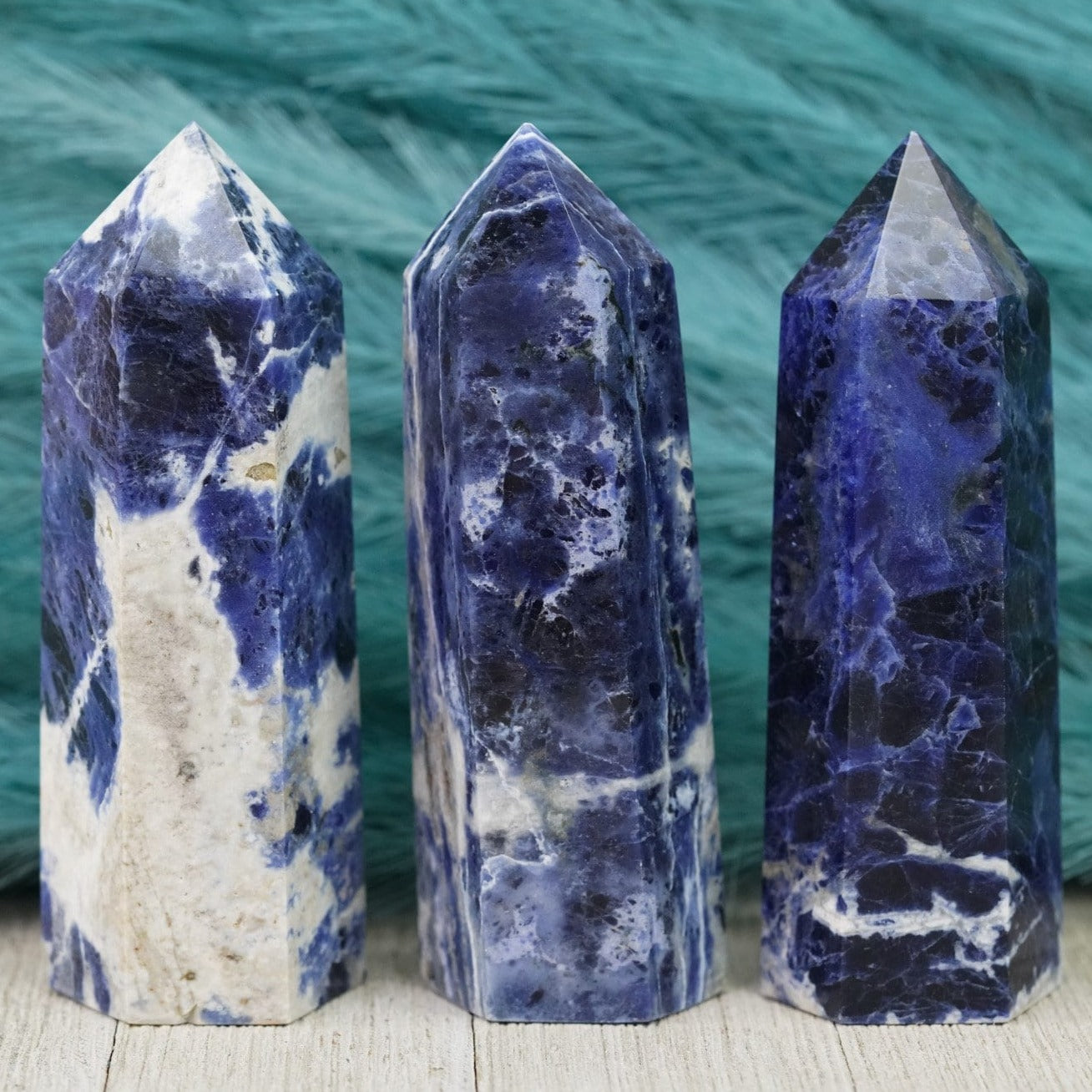 Large Sodalite Crystal Tower