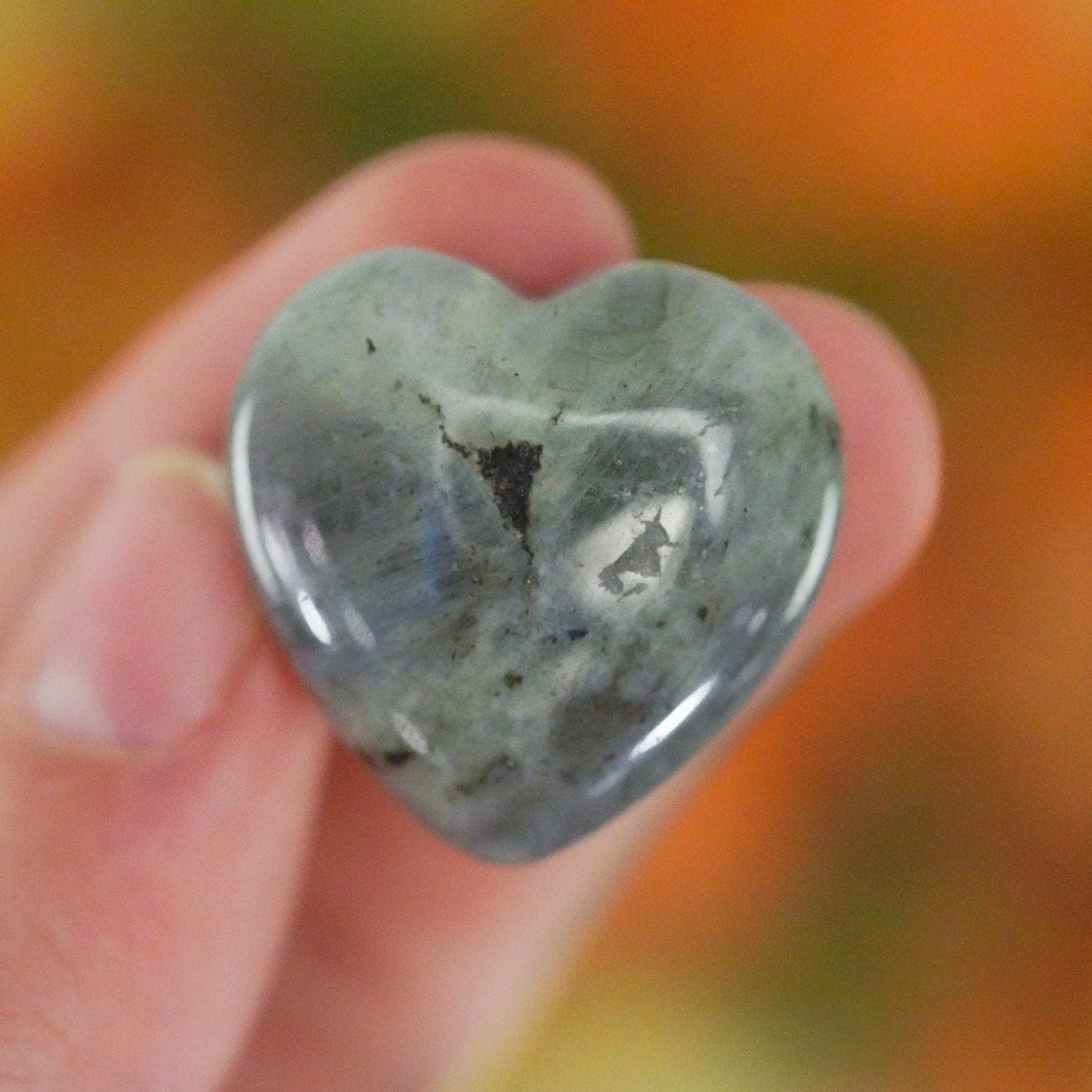 Labradorite Crystal Heart