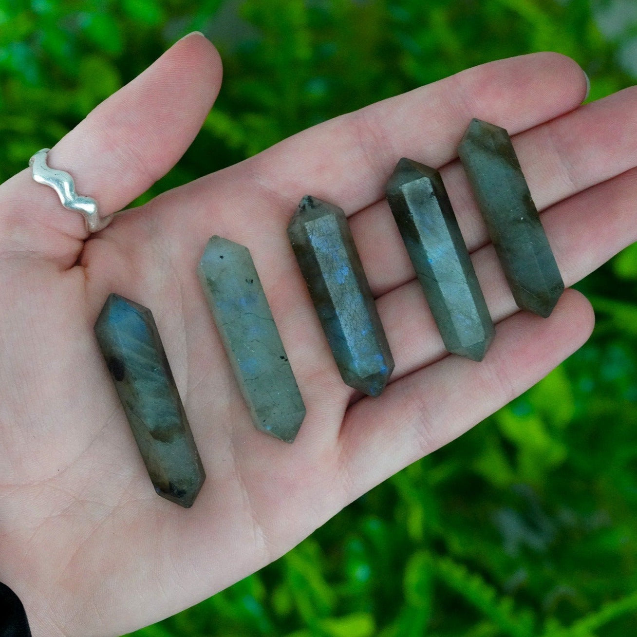 Labradorite Double Terminated Crystals