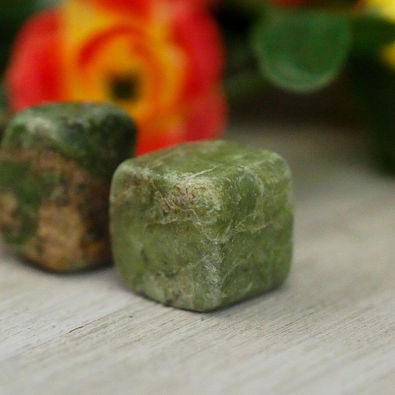 Tumbled Green Opal Polished Stone