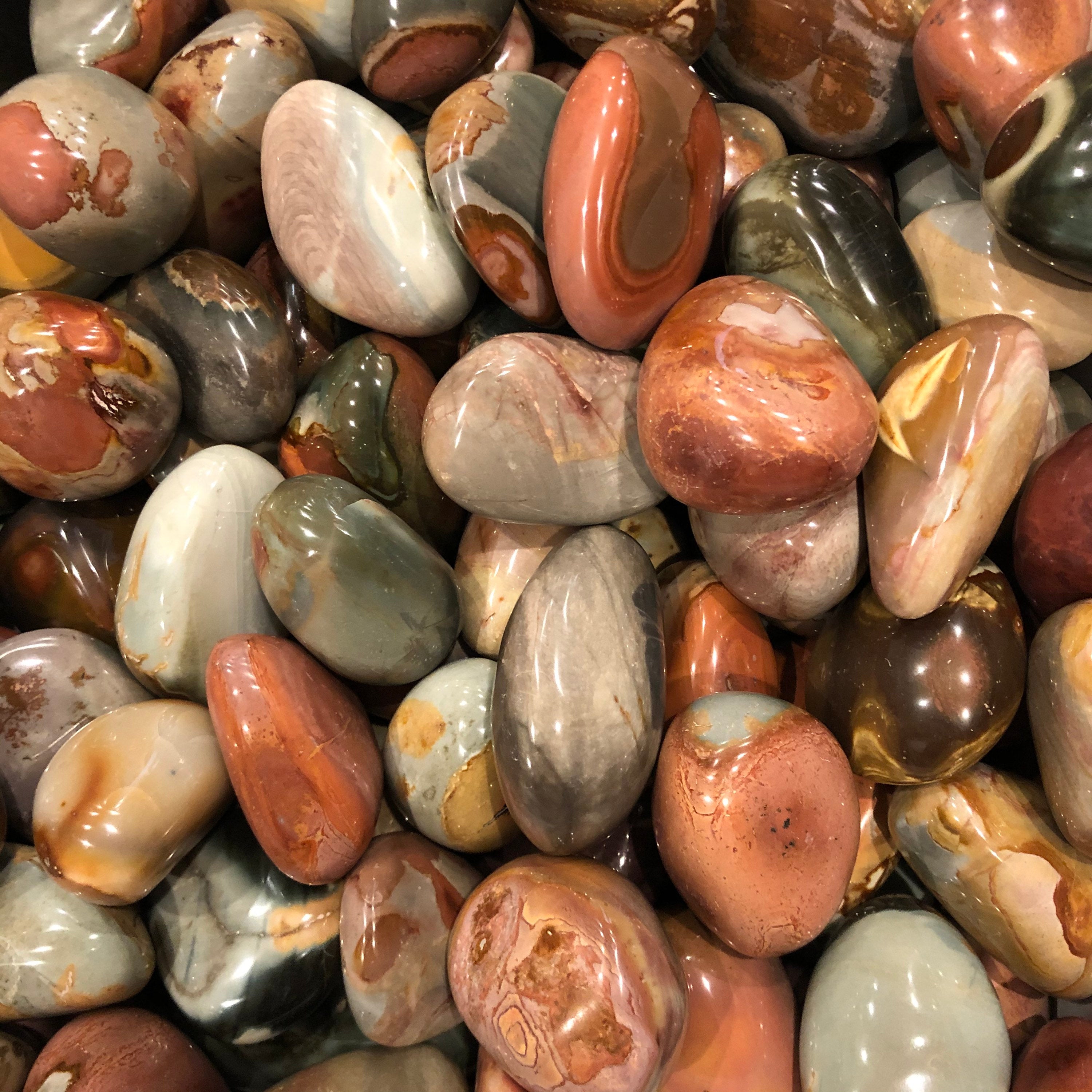 Ocean Jasper Palm Stone (Polychrome Jasper)