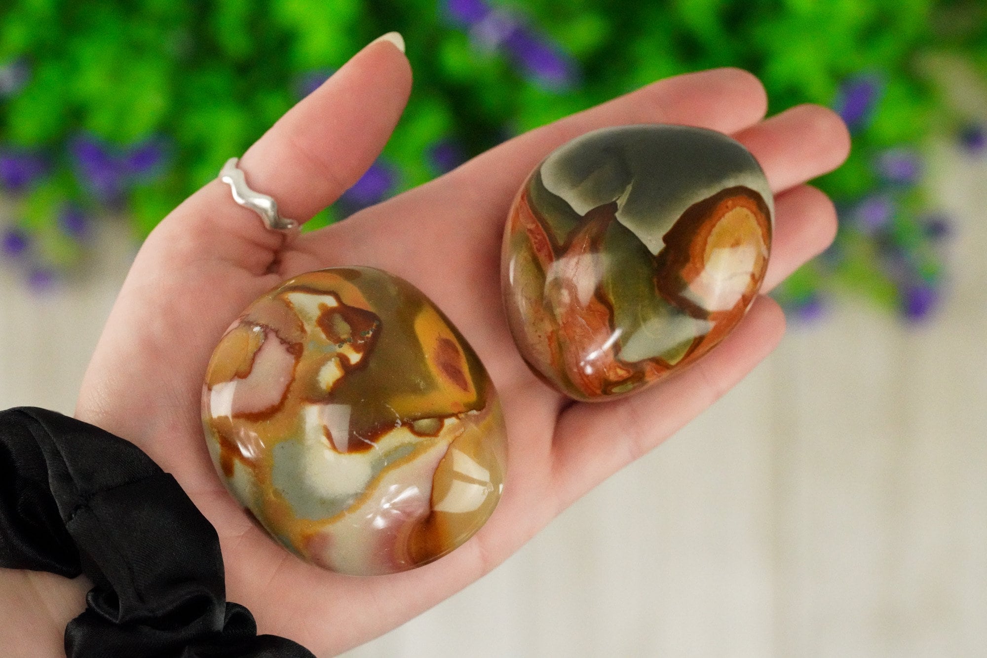 Ocean Jasper Palm Stone (Polychrome Jasper)