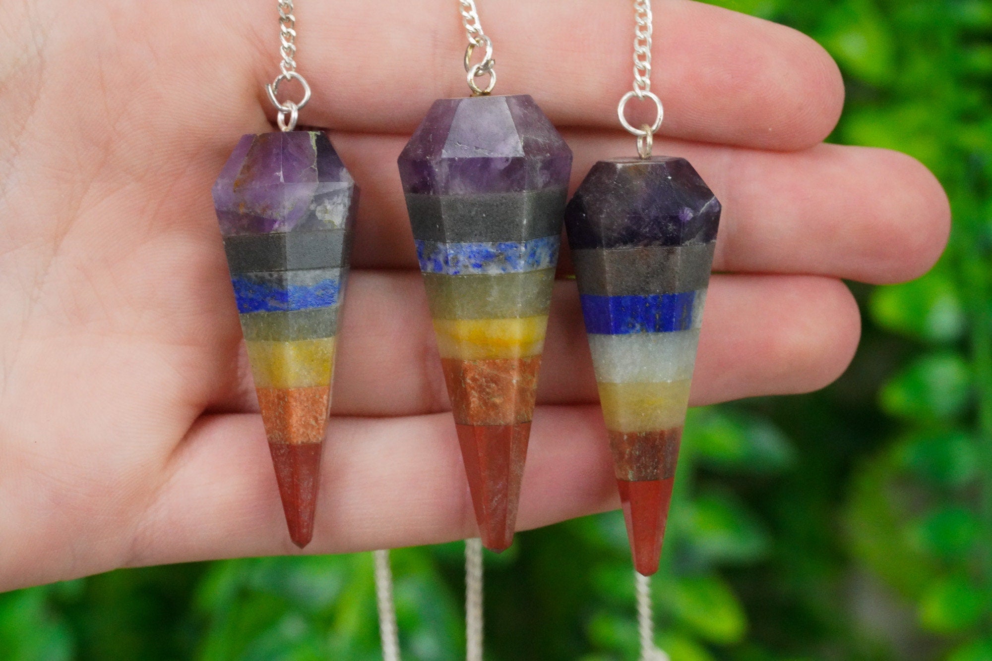 7 Chakra Crystal Pendulum