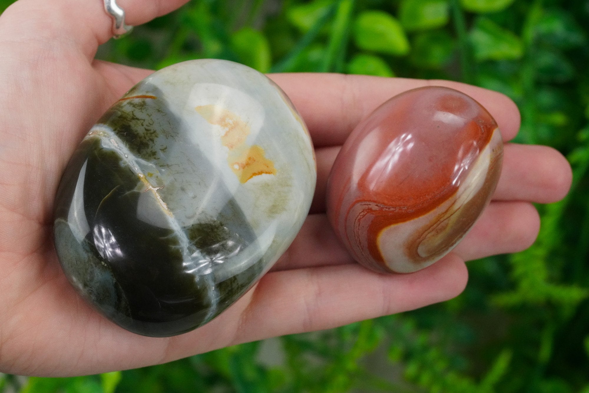 Ocean Jasper Palm Stone (Polychrome Jasper)