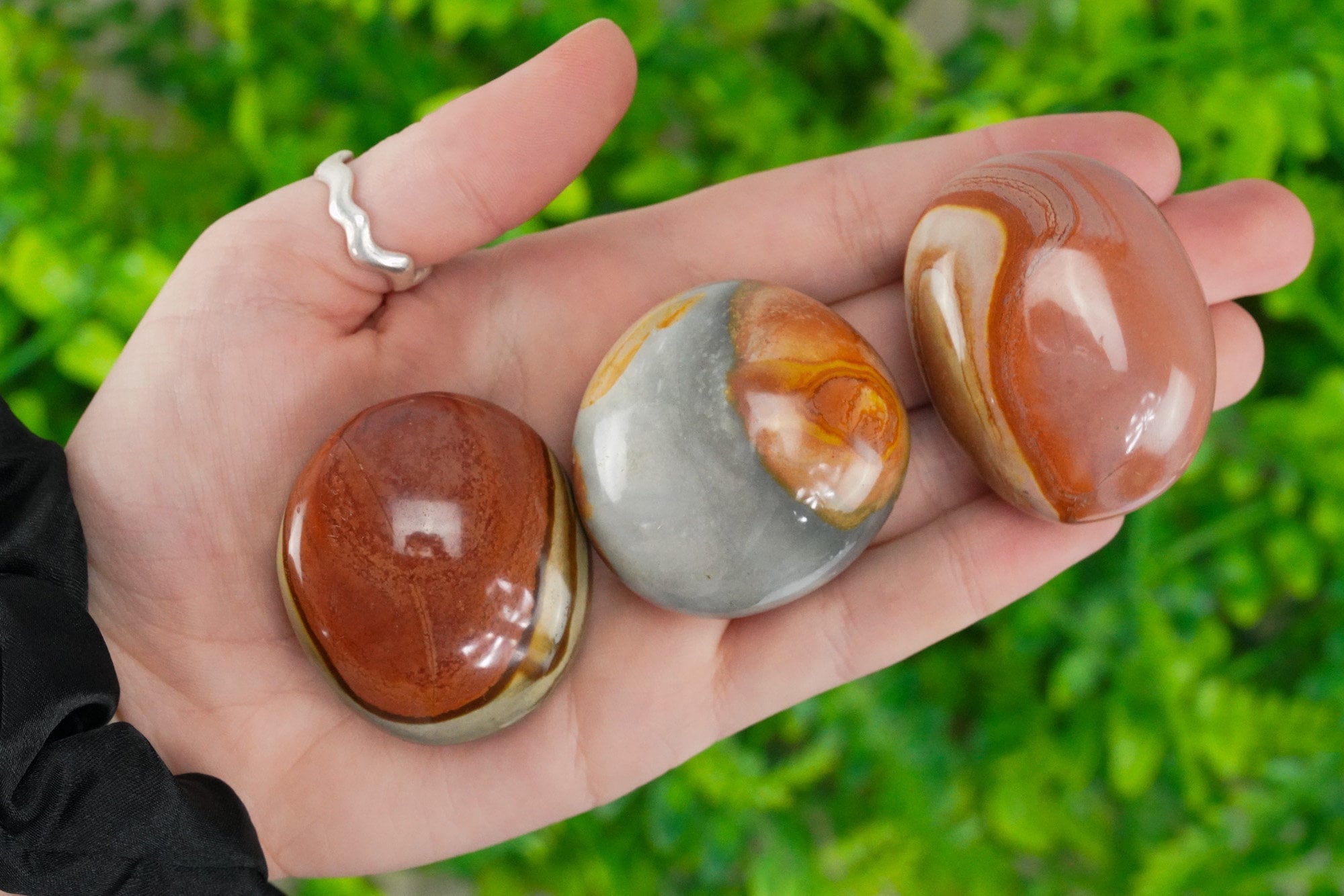 Ocean Jasper Palm Stone (Polychrome Jasper)