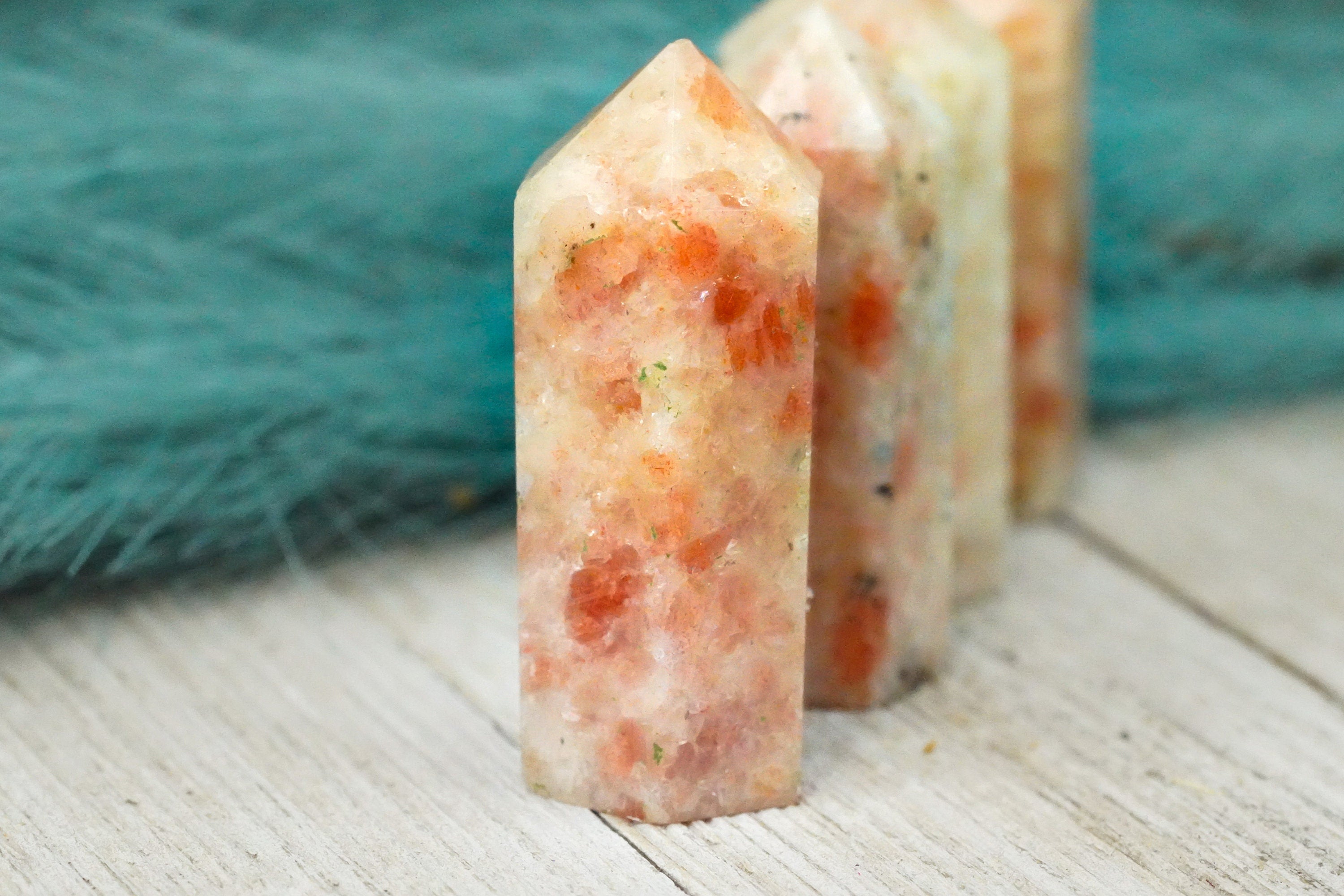 Small Orange Sunstone Tower