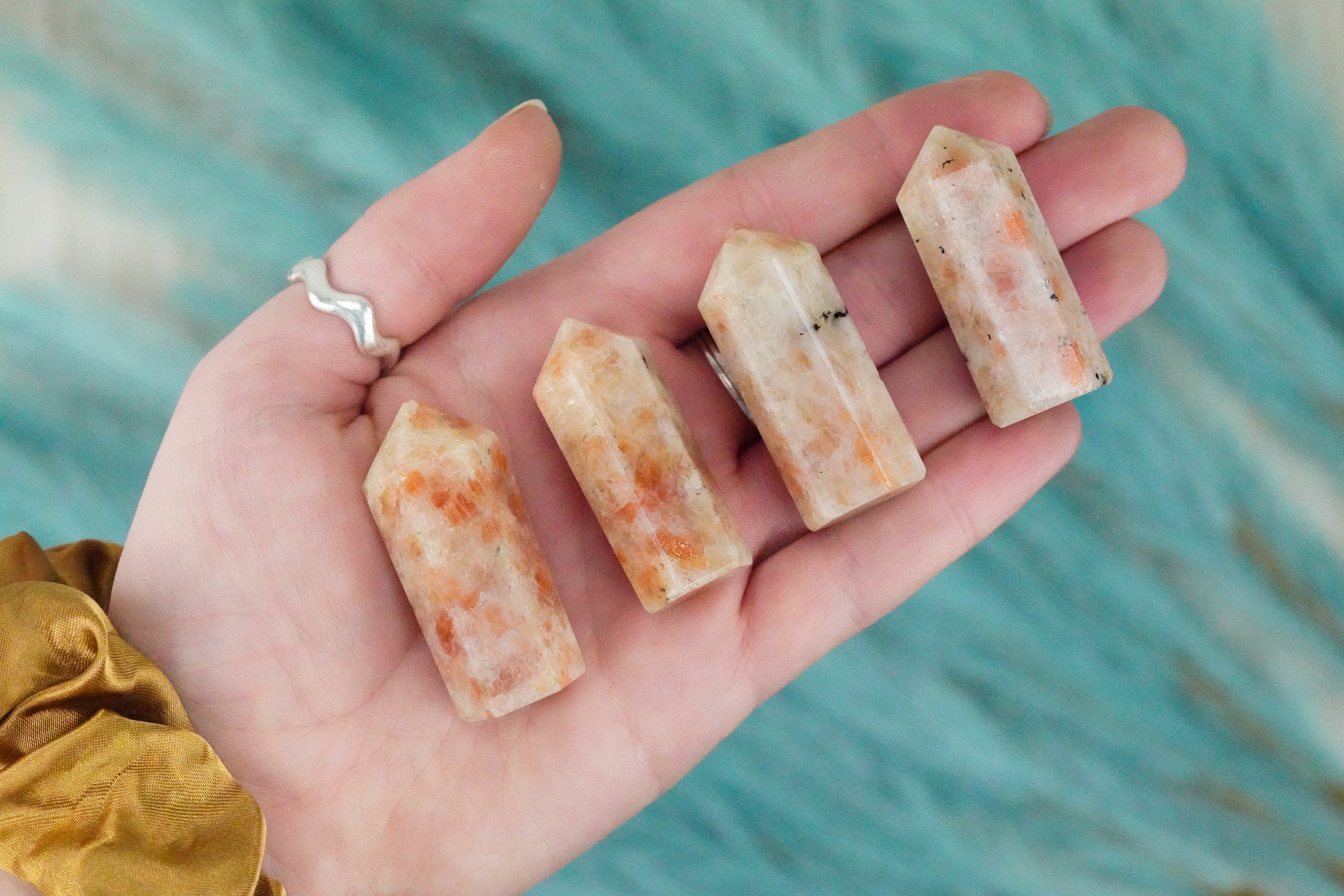 Small Orange Sunstone Tower