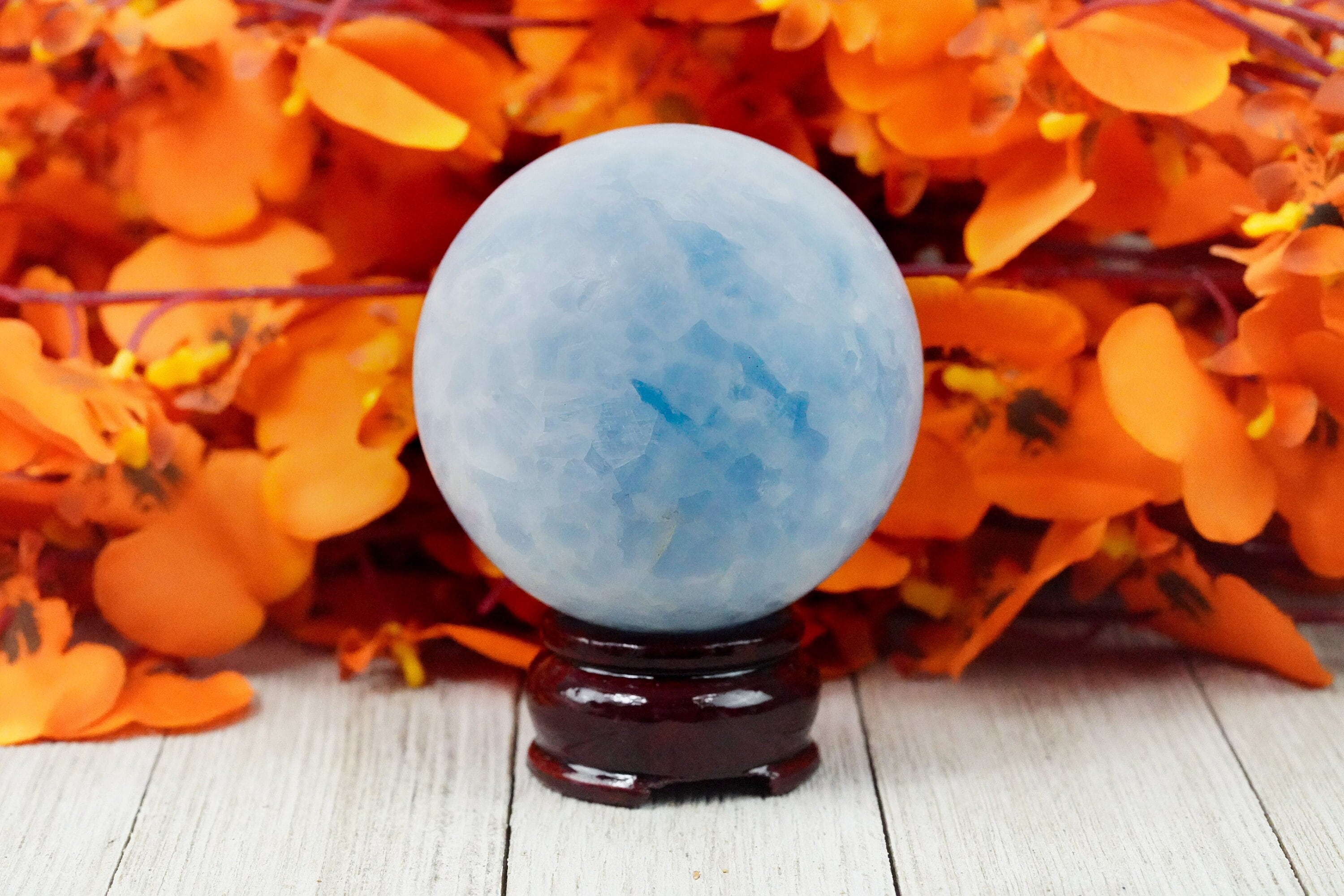 Blue Calcite Crystal Ball