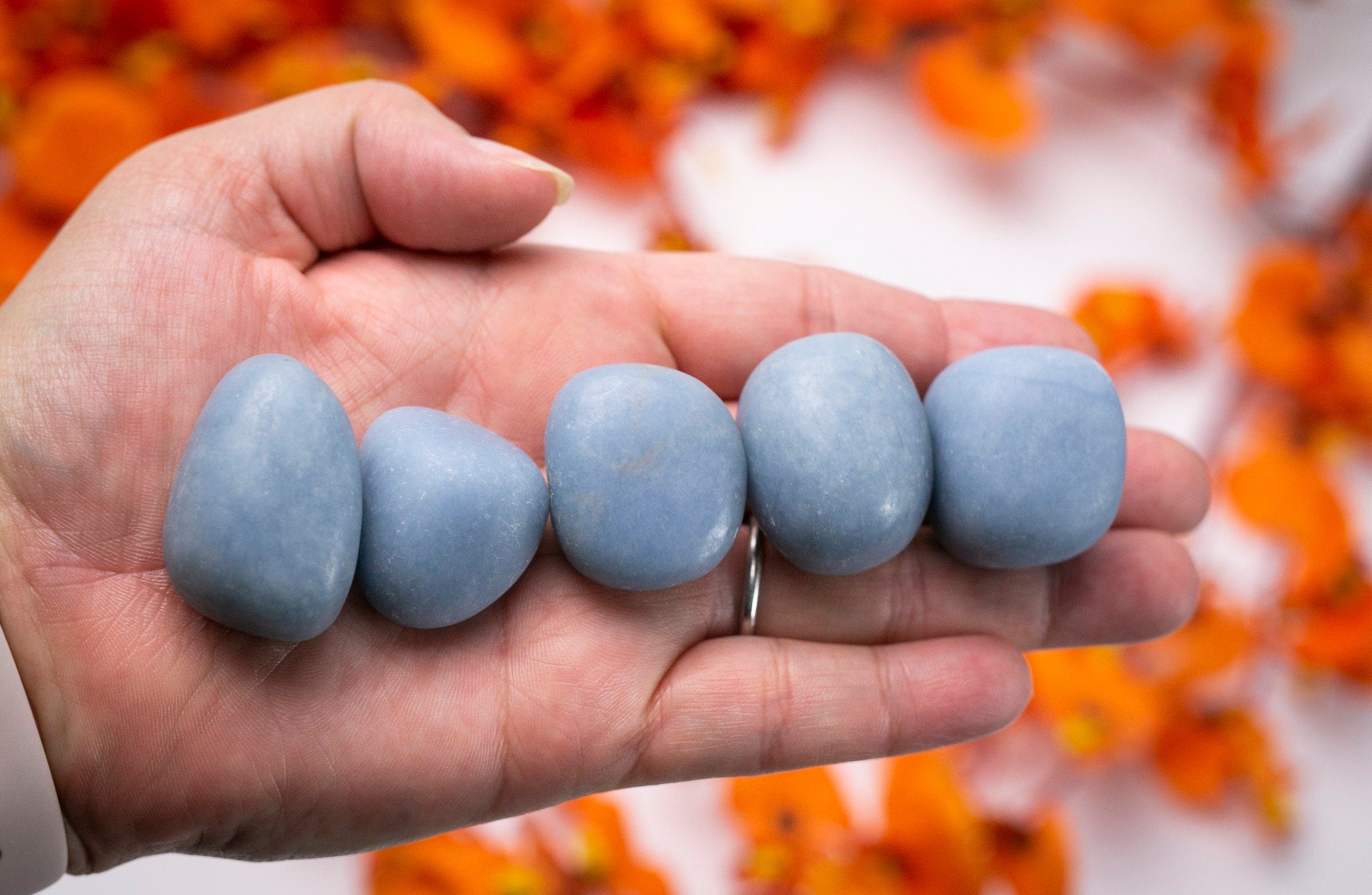 Angelite Pocket Stone