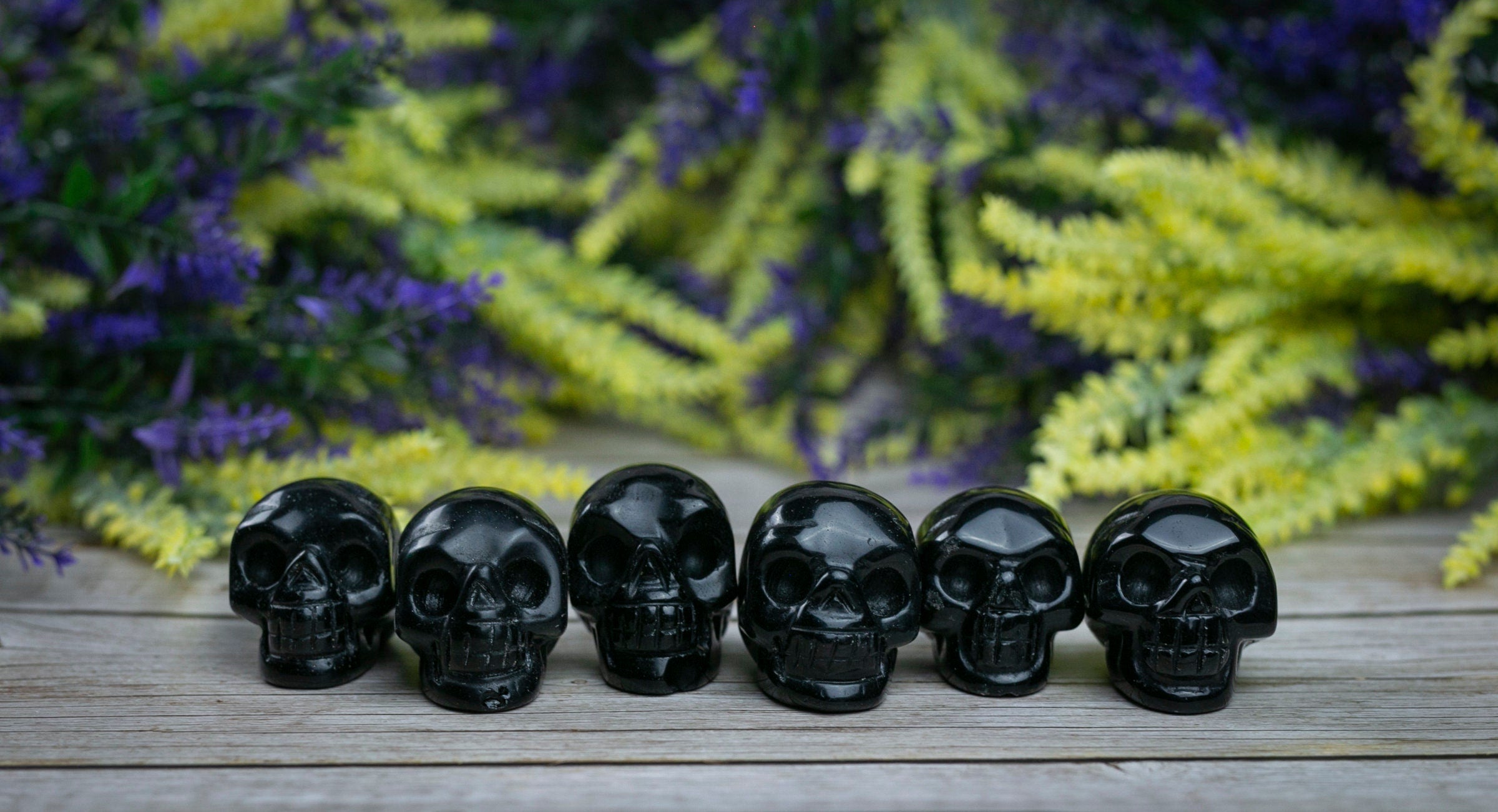 Black obsidian Crystal Skull