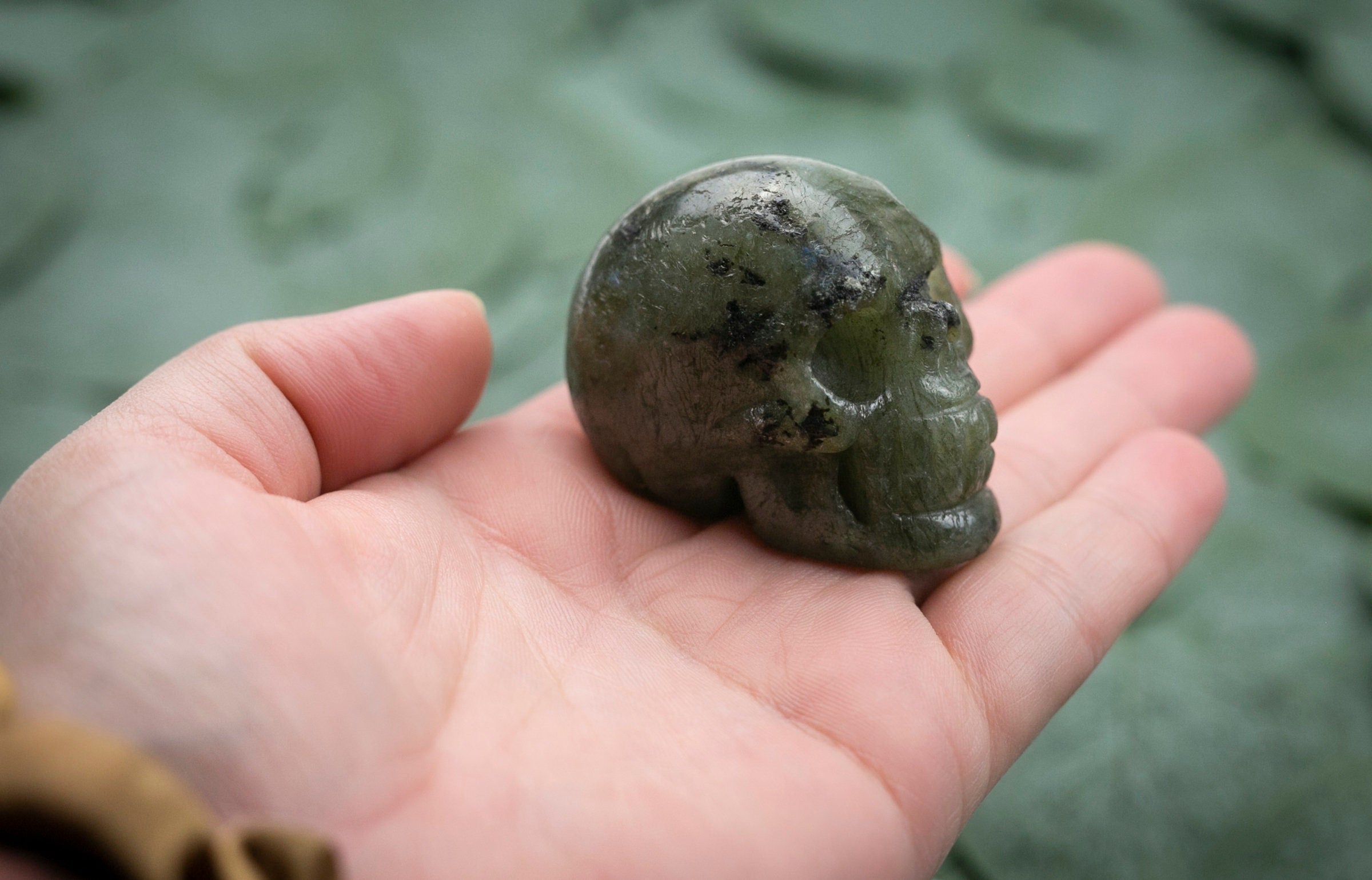 Labradorite Skull