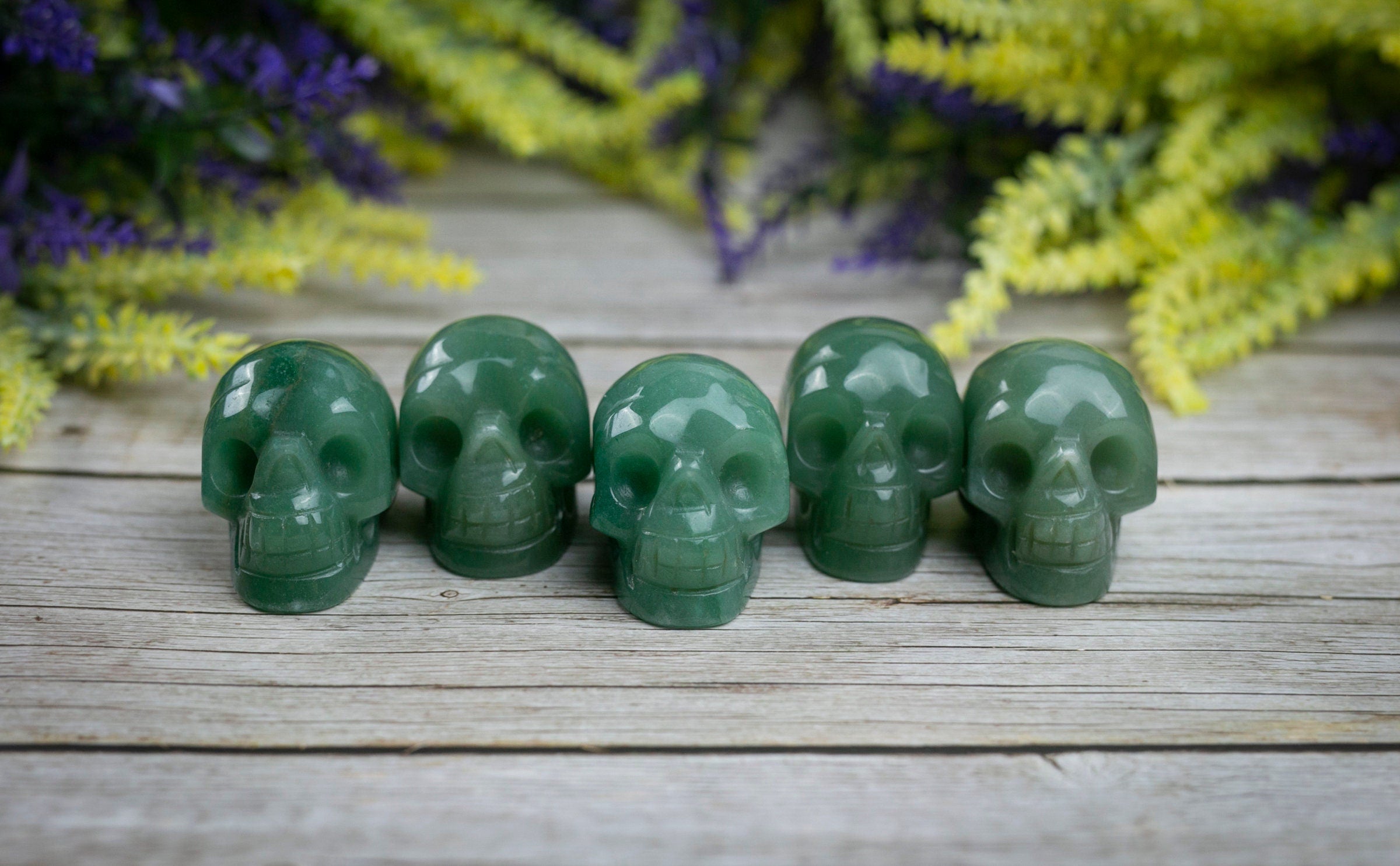 Green Aventurine Crystal Skull