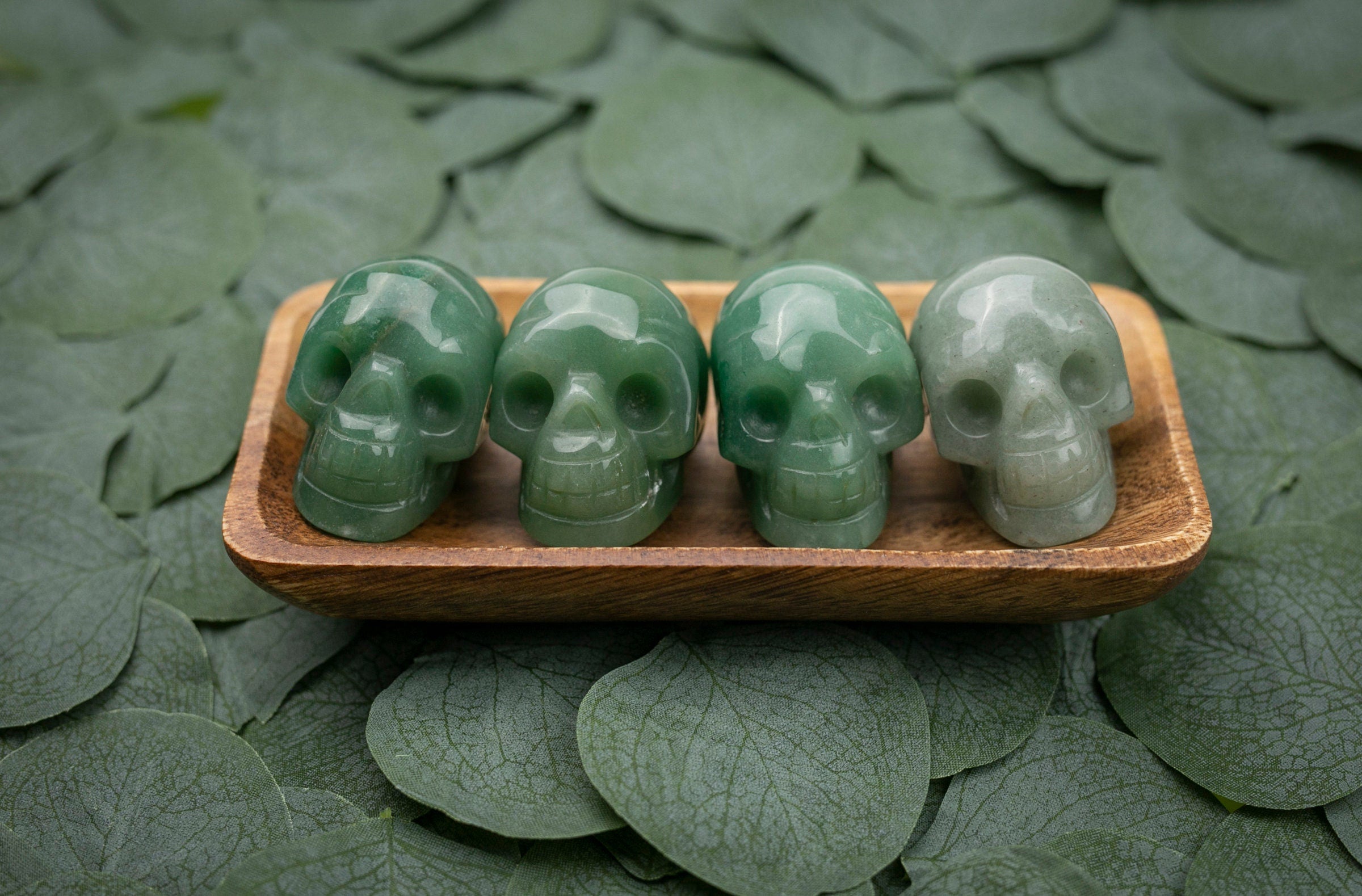 Green Aventurine Crystal Skull