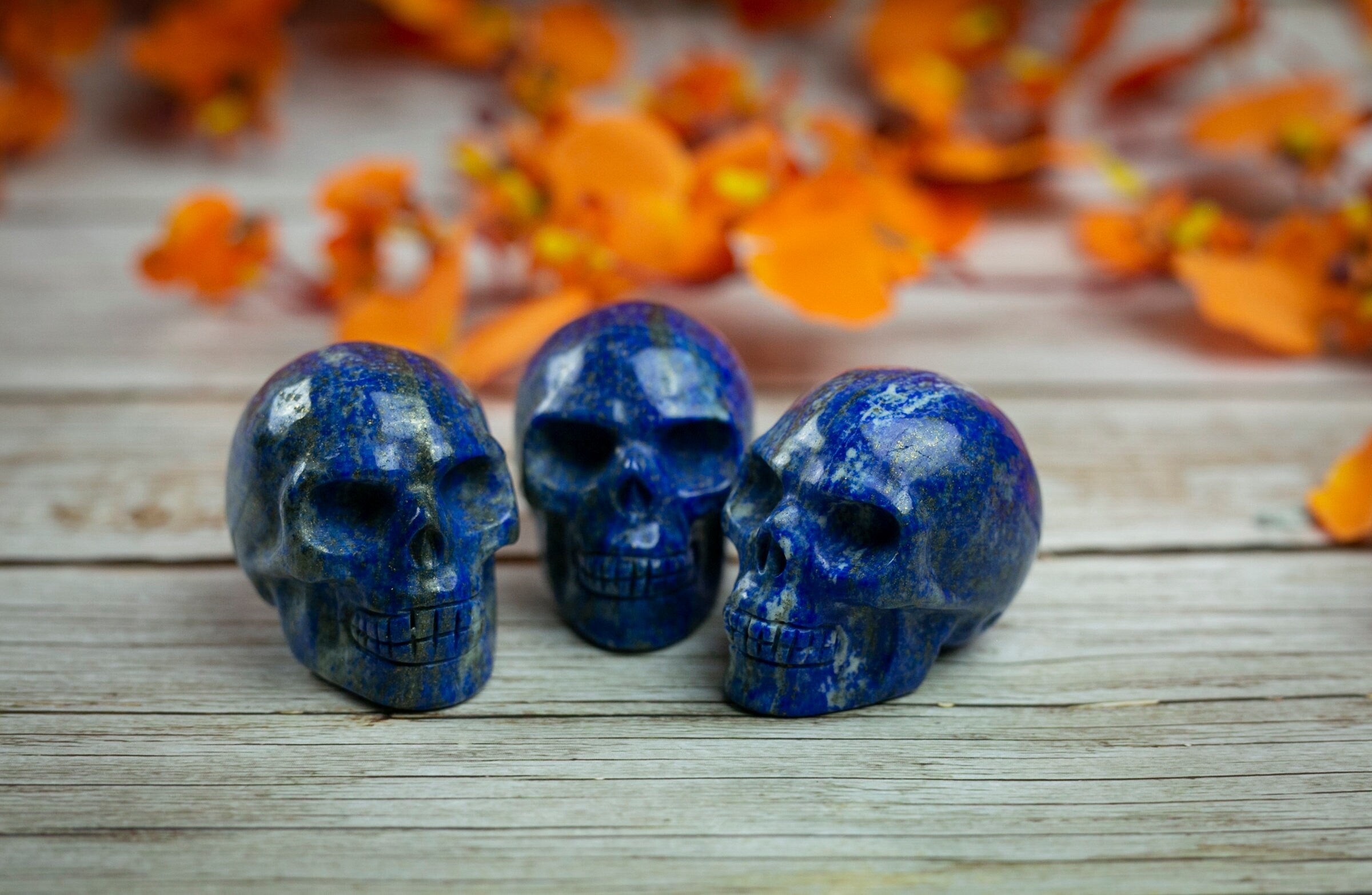 Lapis lazuli Crystal Skull