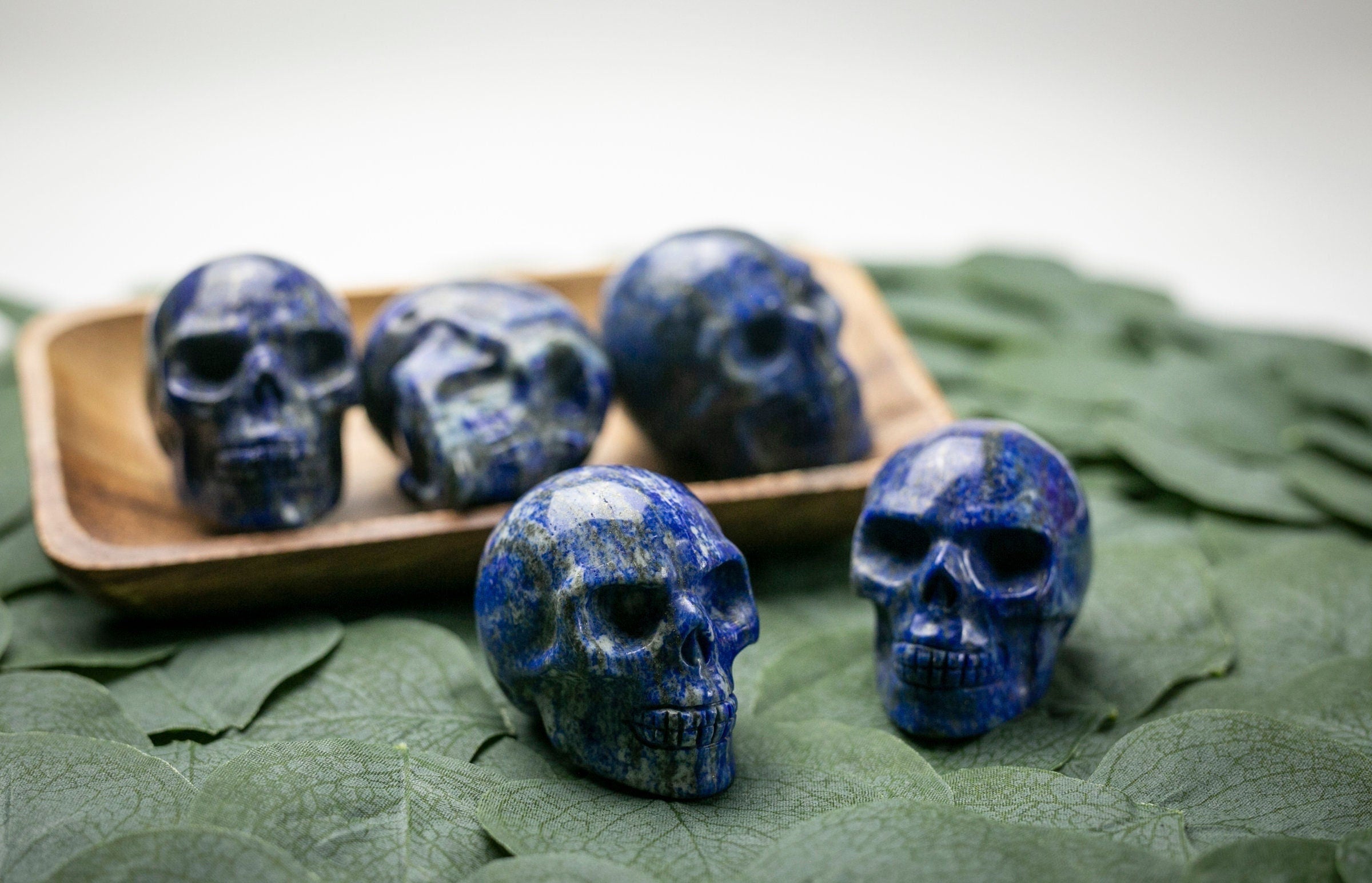 Lapis lazuli Crystal Skull