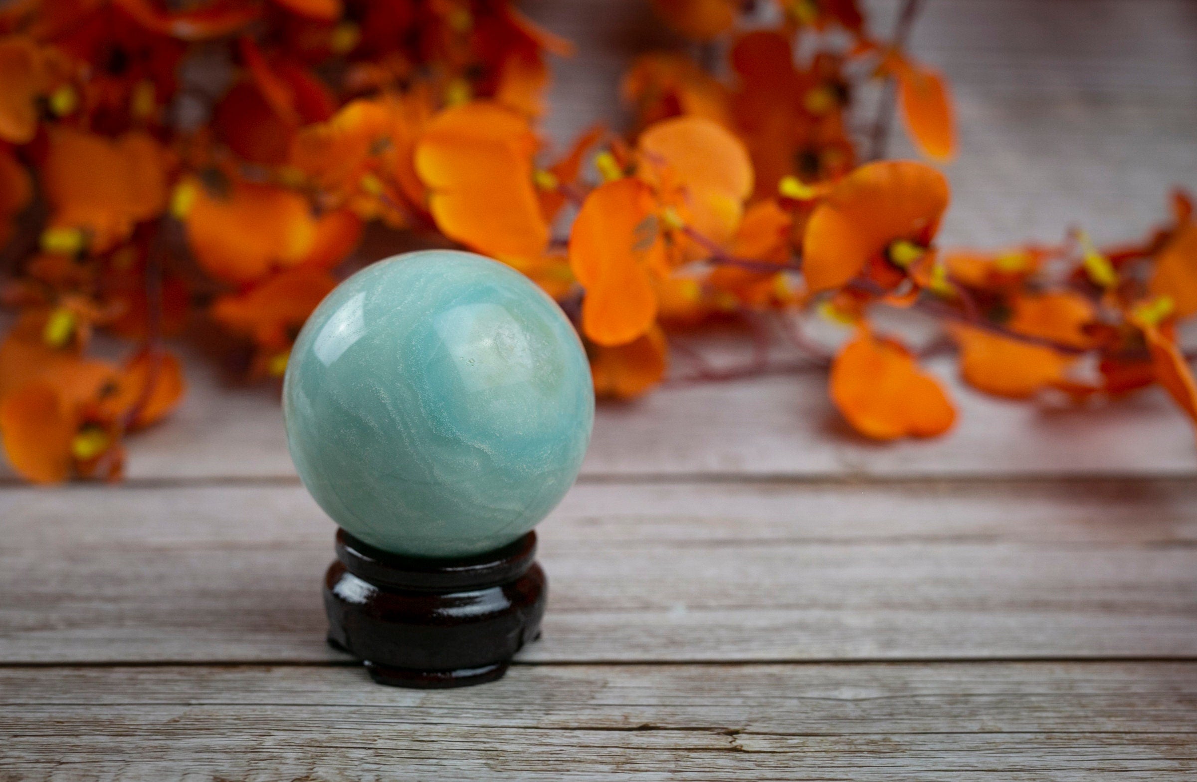 Amazonite Stone Crystal Ball