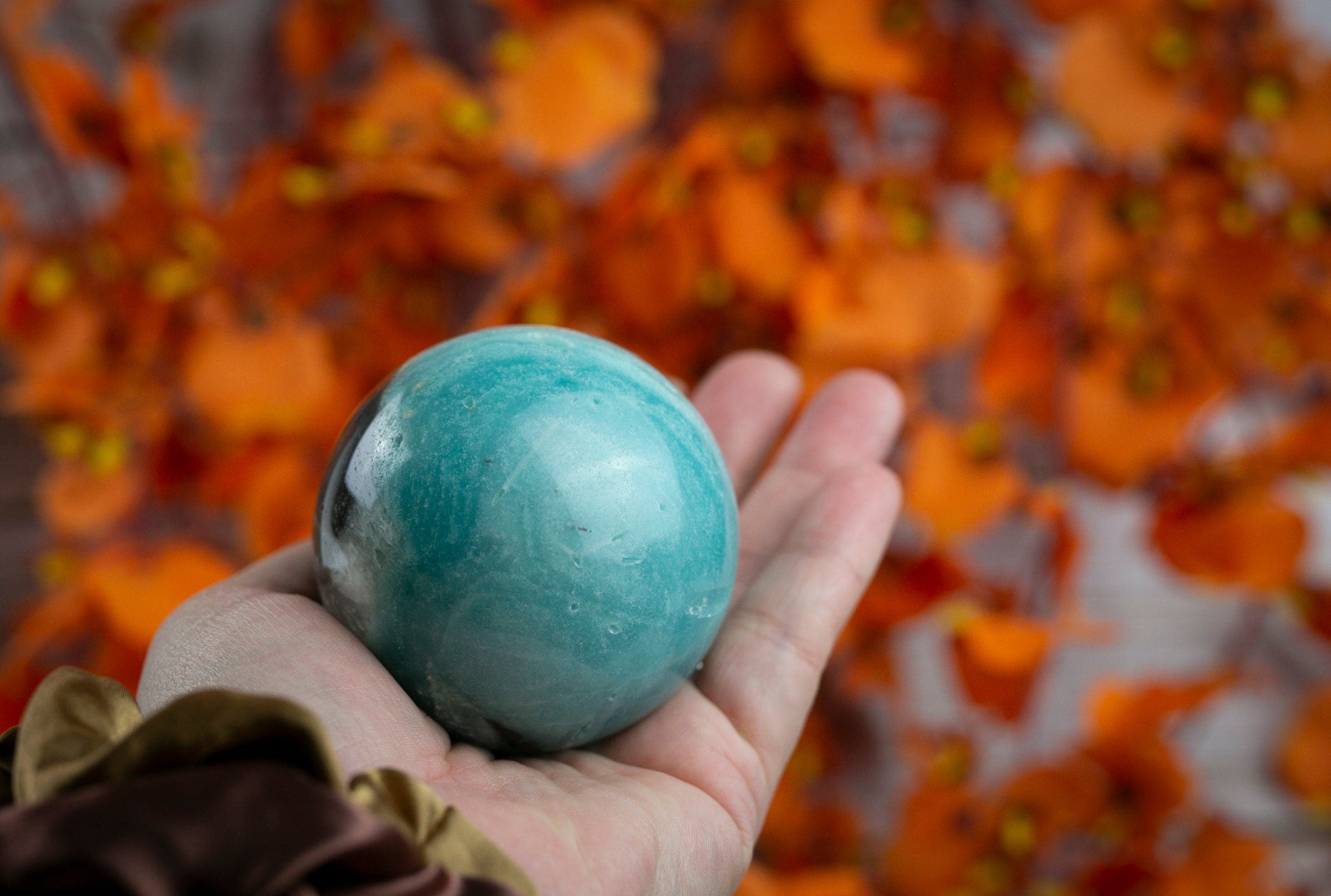 Amazonite Stone Crystal Ball