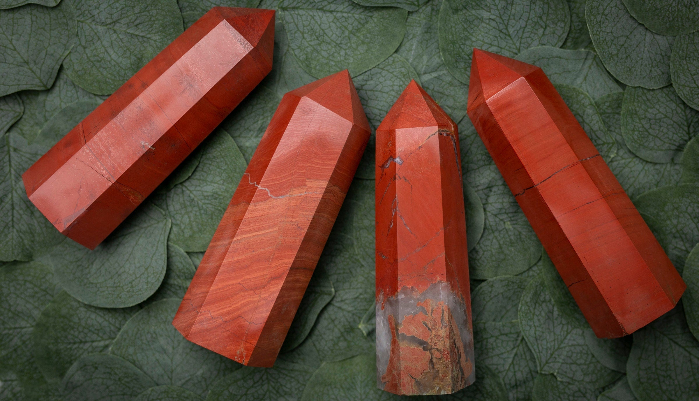 Large Red Jasper Crystal Tower