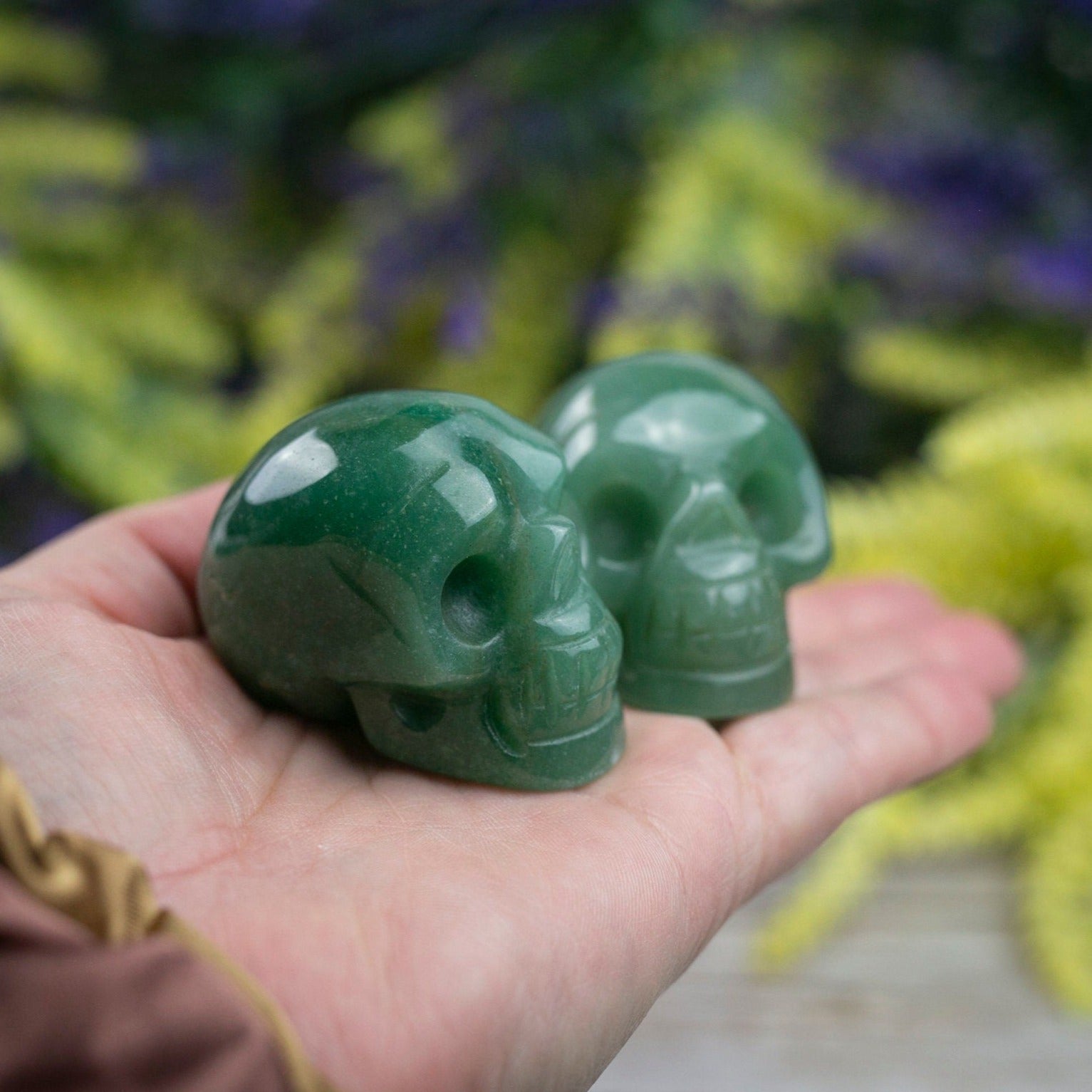 Green Aventurine Crystal Skull