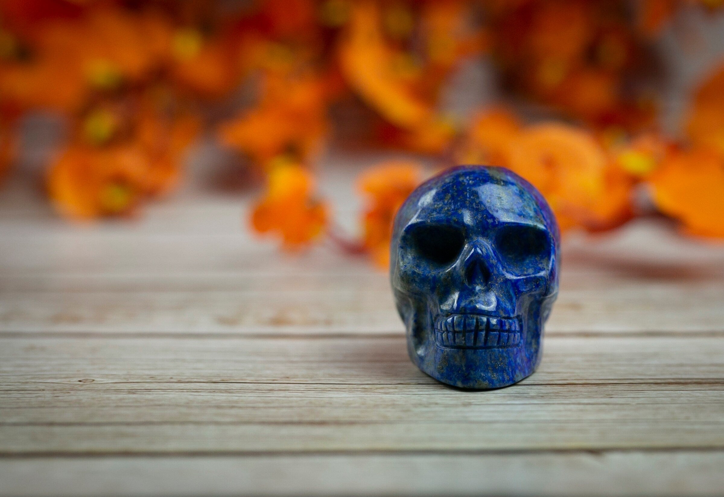 Lapis lazuli Crystal Skull