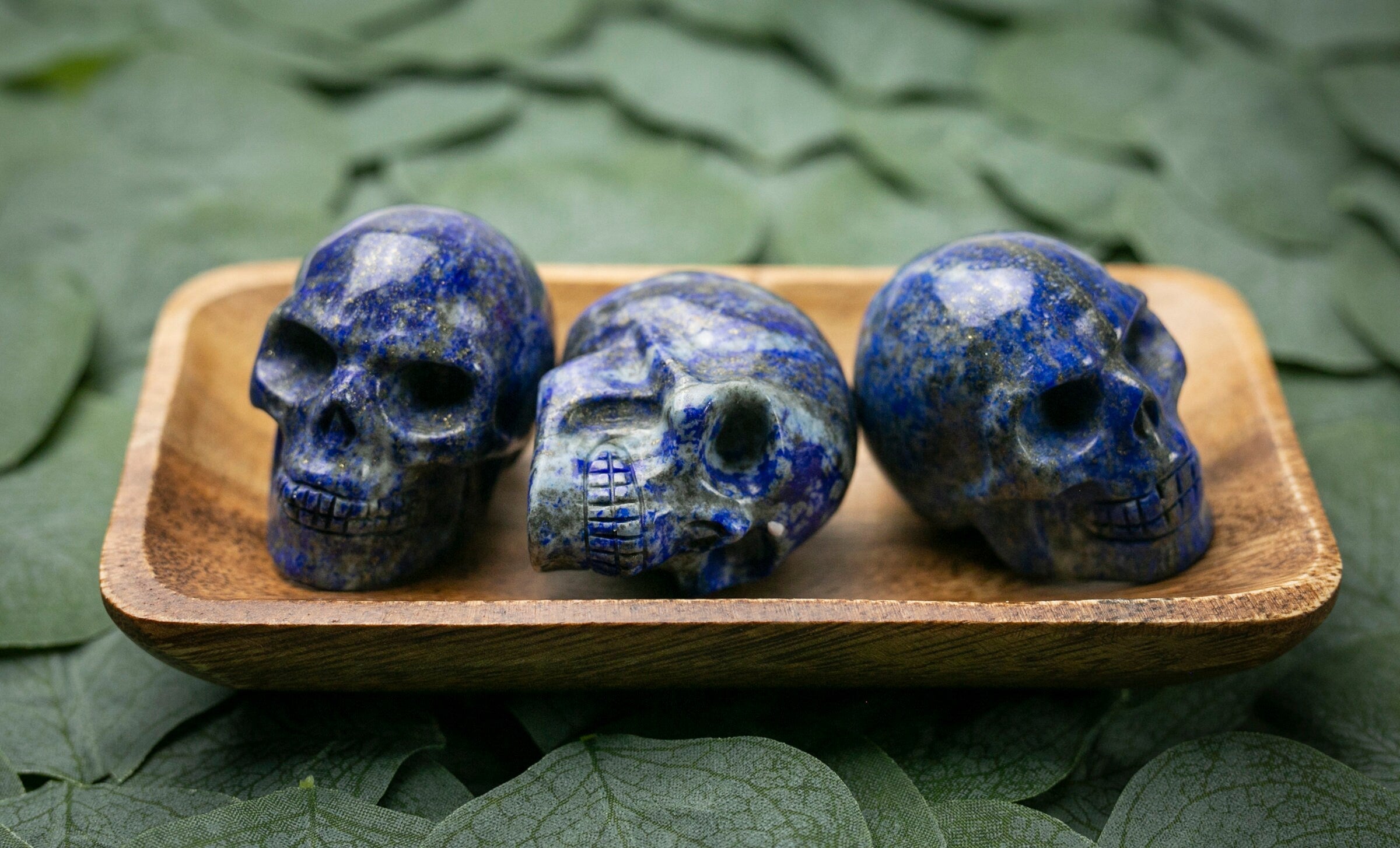 Lapis lazuli Crystal Skull