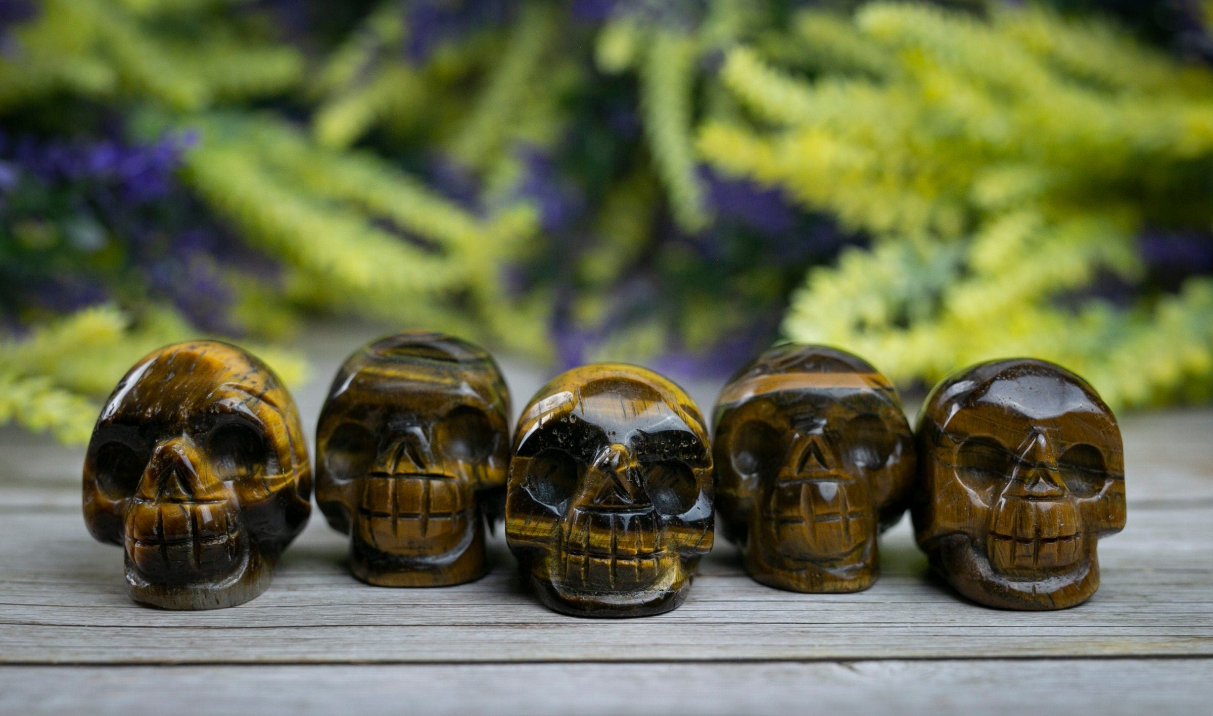 Tigers Eye Crystal Skull